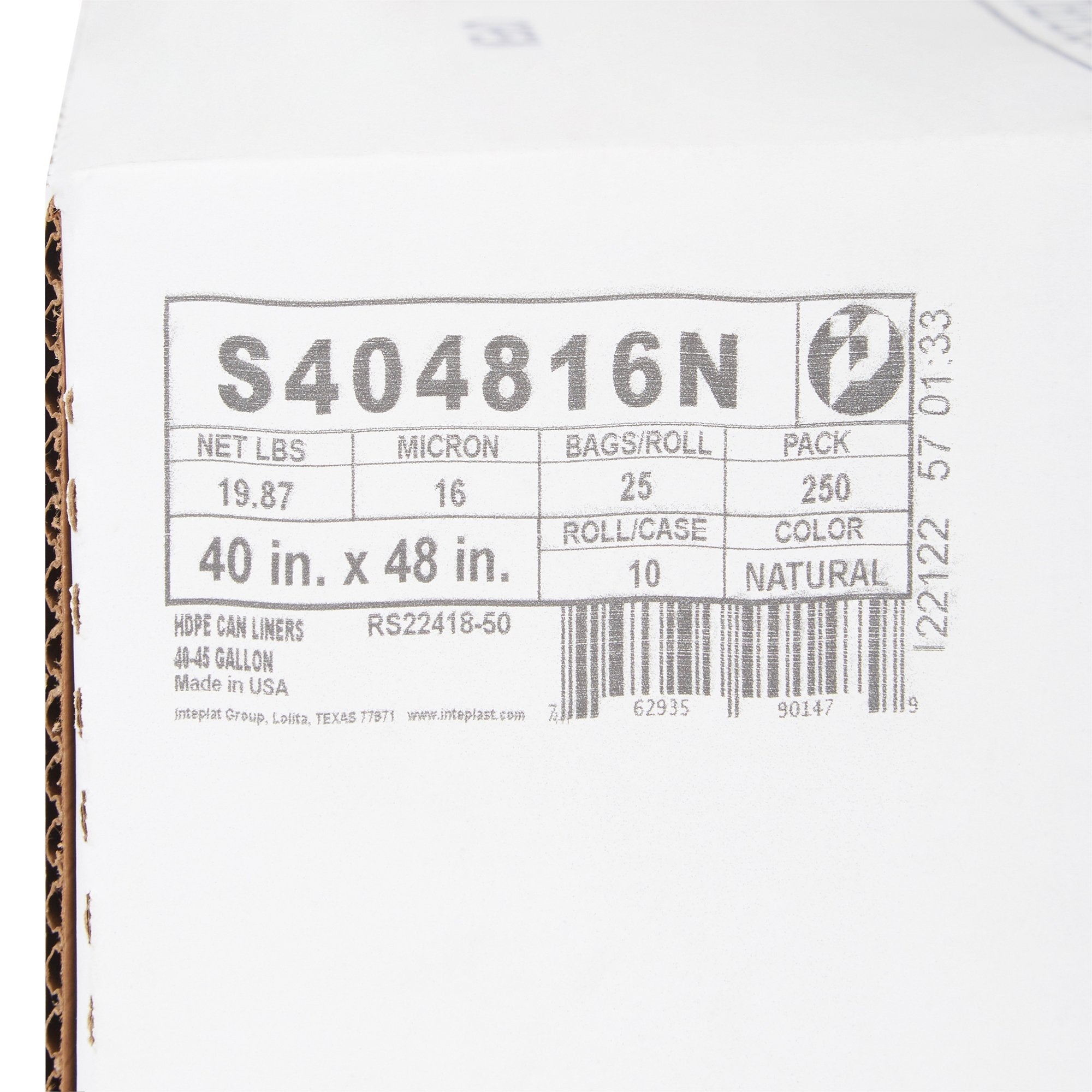 McKesson Extra Heavy Duty Trash Bag, Clear, 45 gal. (250 Units)