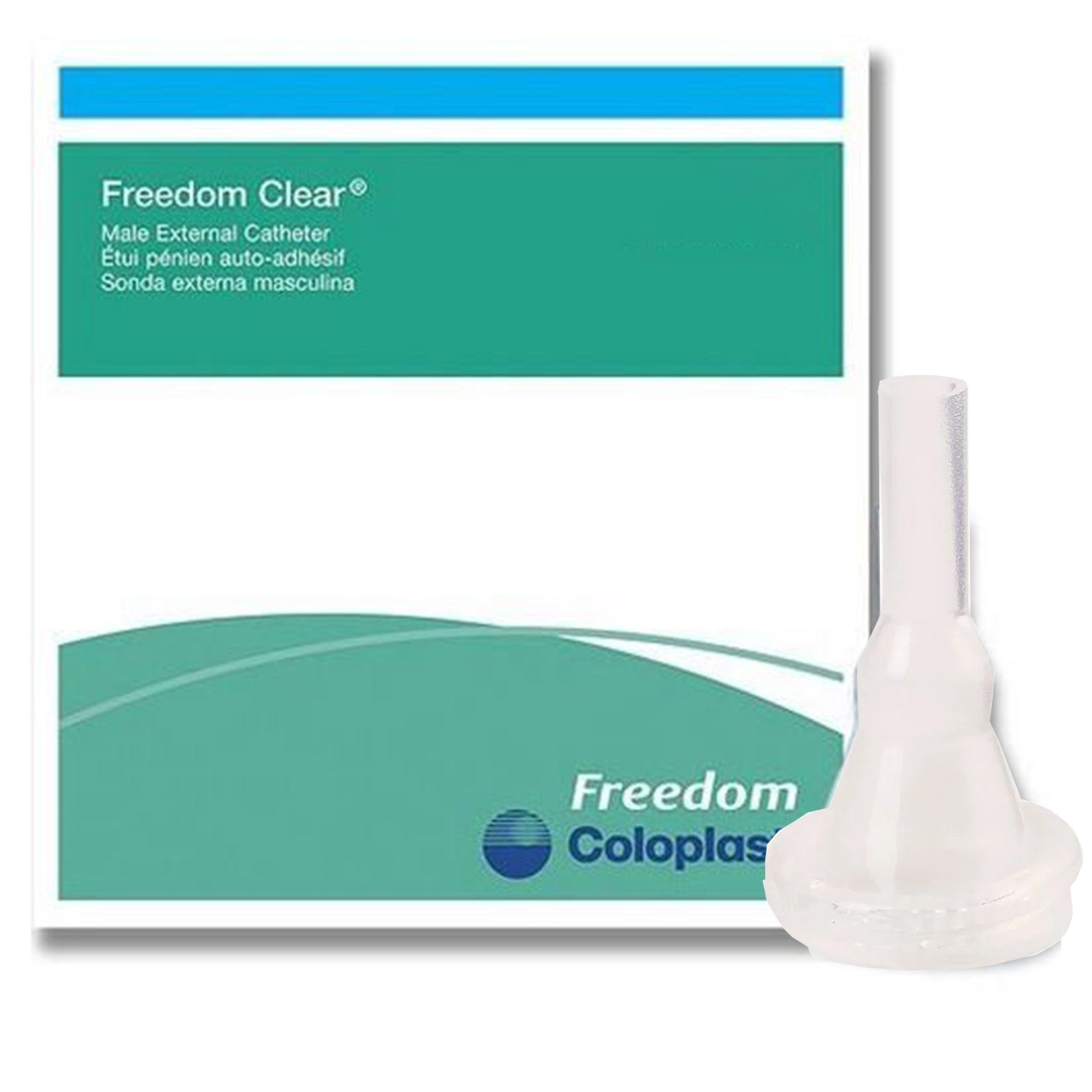 Freedom Cath Male External Catheter, Self-Adhesive, Non-Sterile, Small 23 mm (100 Units)