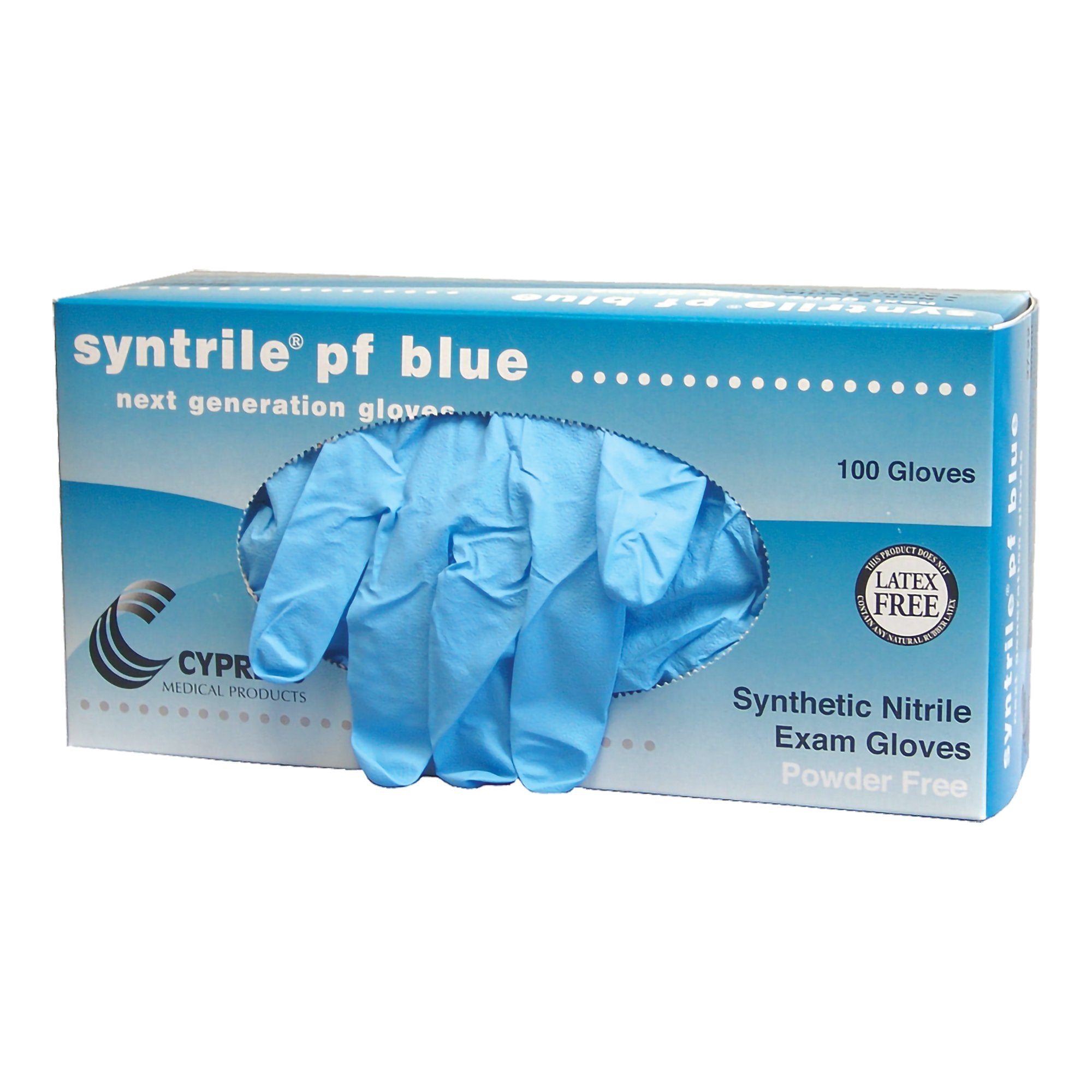 Syntrile® pf Nitrile Exam Glove, Extra Large, Blue (1000 Units)