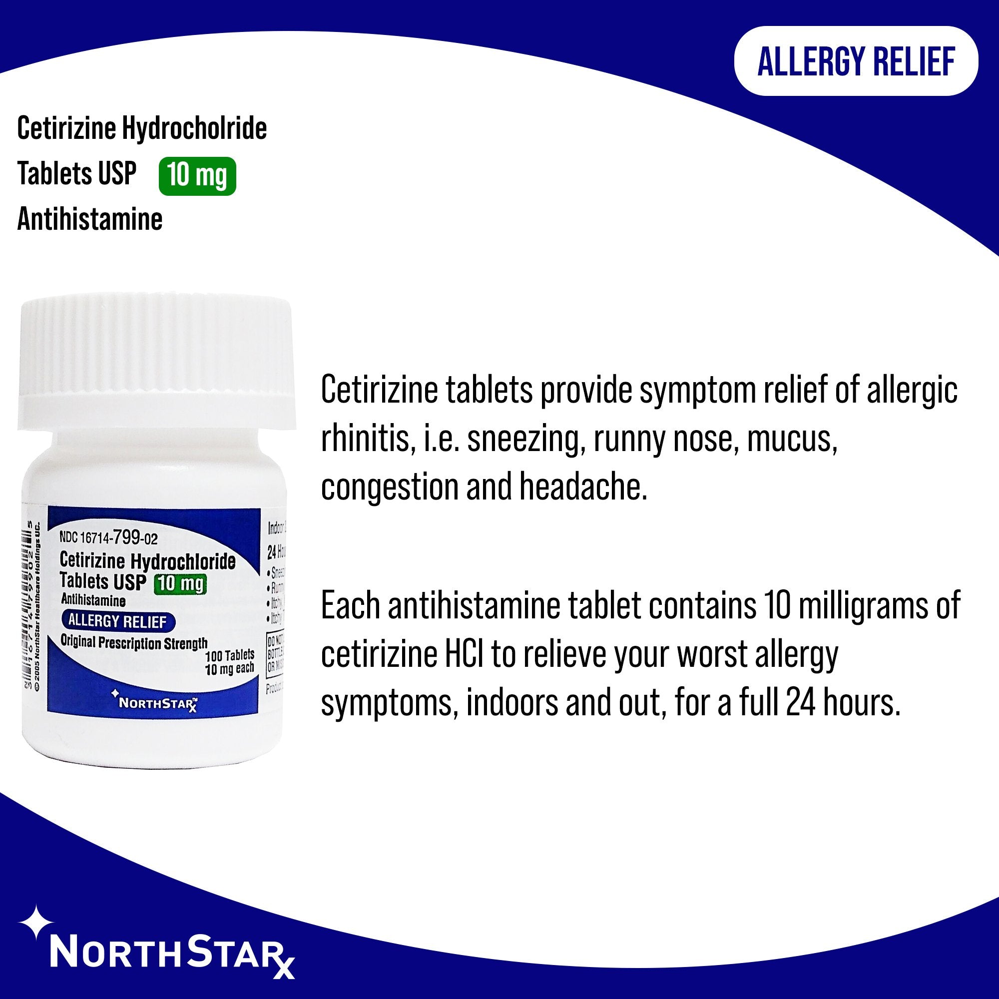 NorthStar Rx Cetirizine Antihistamine (1 Unit)