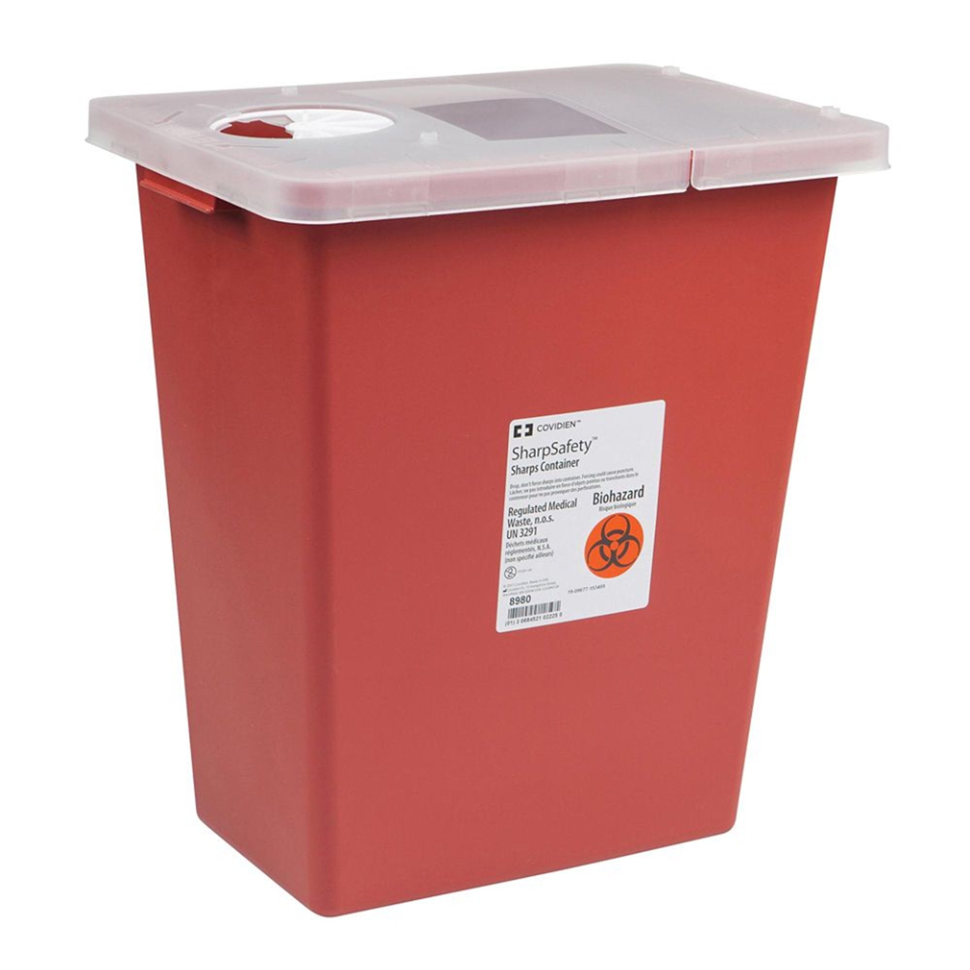 SharpSafety™ Multi-purpose Sharps Container, 8 Gallon, 17½ x 15½ x 11 Inch (1 Unit)