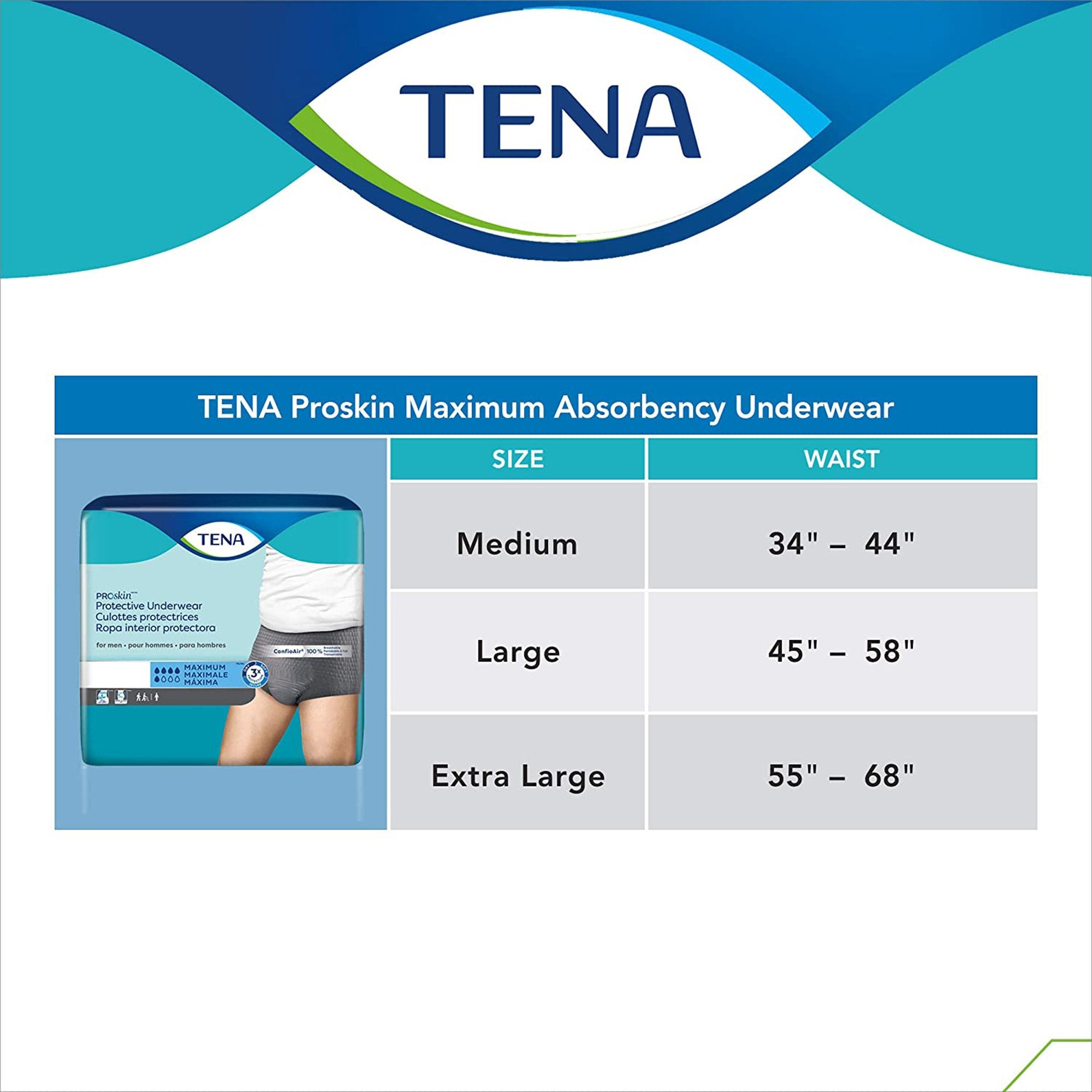 Tena® ProSkin™ Maximum Absorbent Underwear, Extra Large (14 Units)