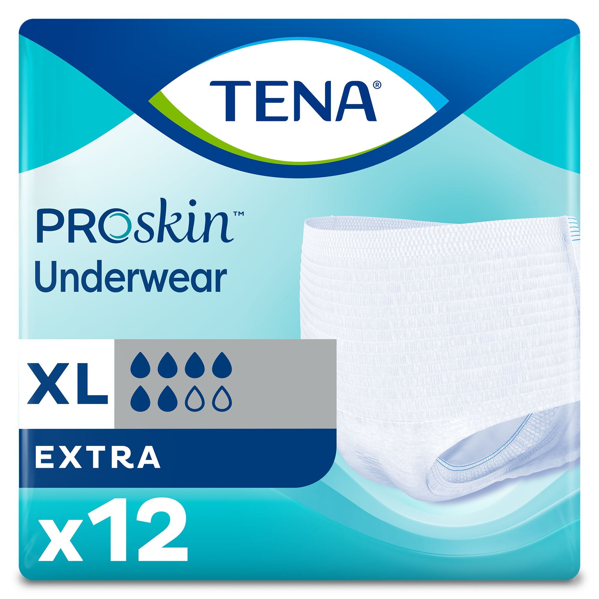 Tena® Ultimate-Extra Absorbent Underwear, XL - 12 Pack Leak Protection