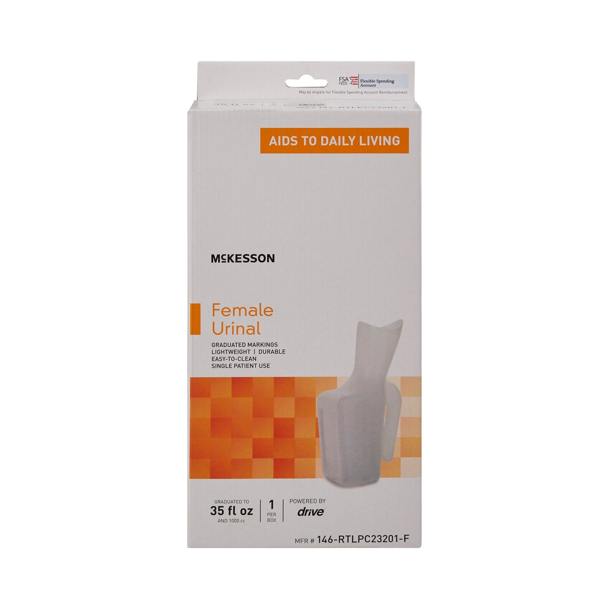 McKesson Female Urinal without Cover (6 Units)