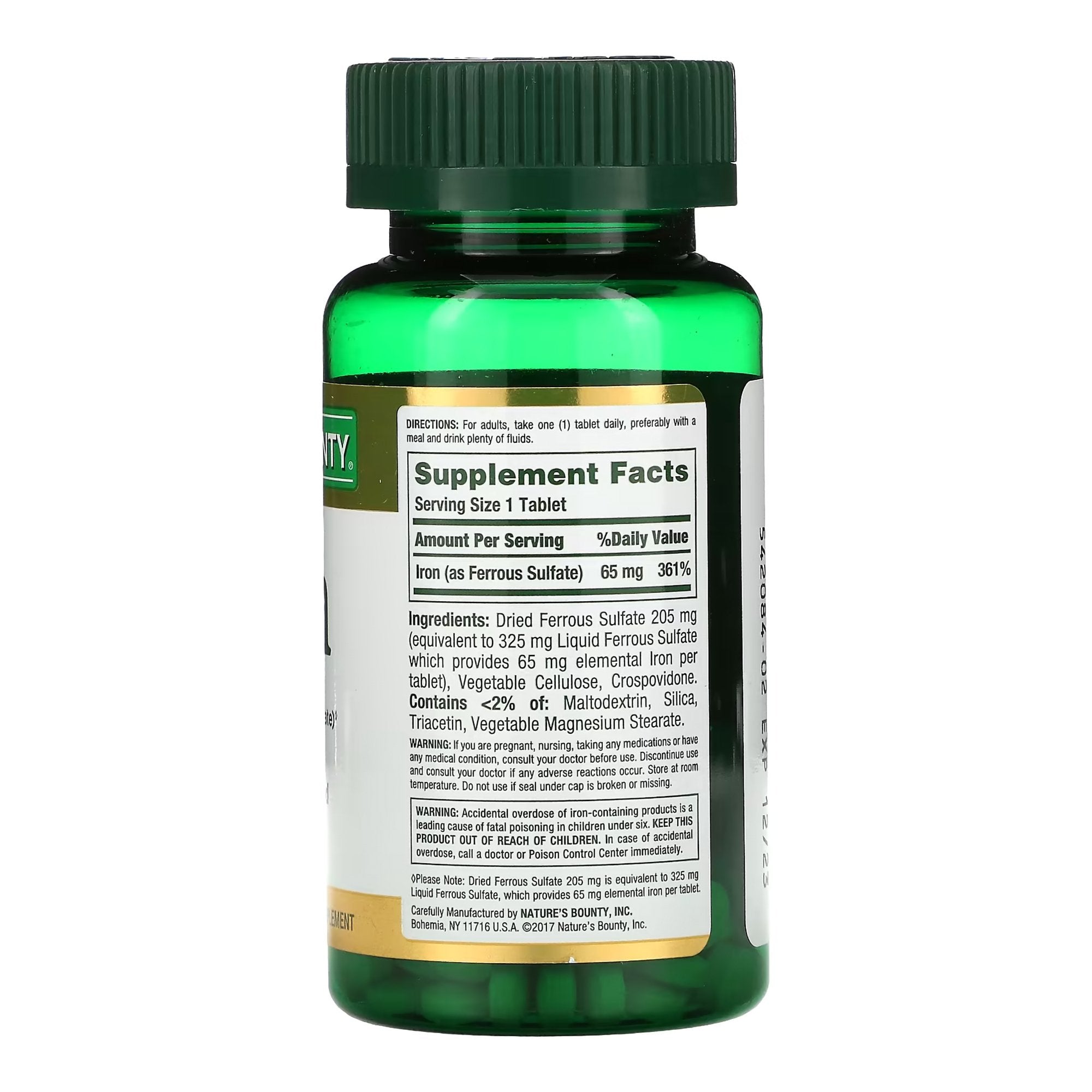 Nature's Bounty® Iron Mineral Supplement (1 Unit)