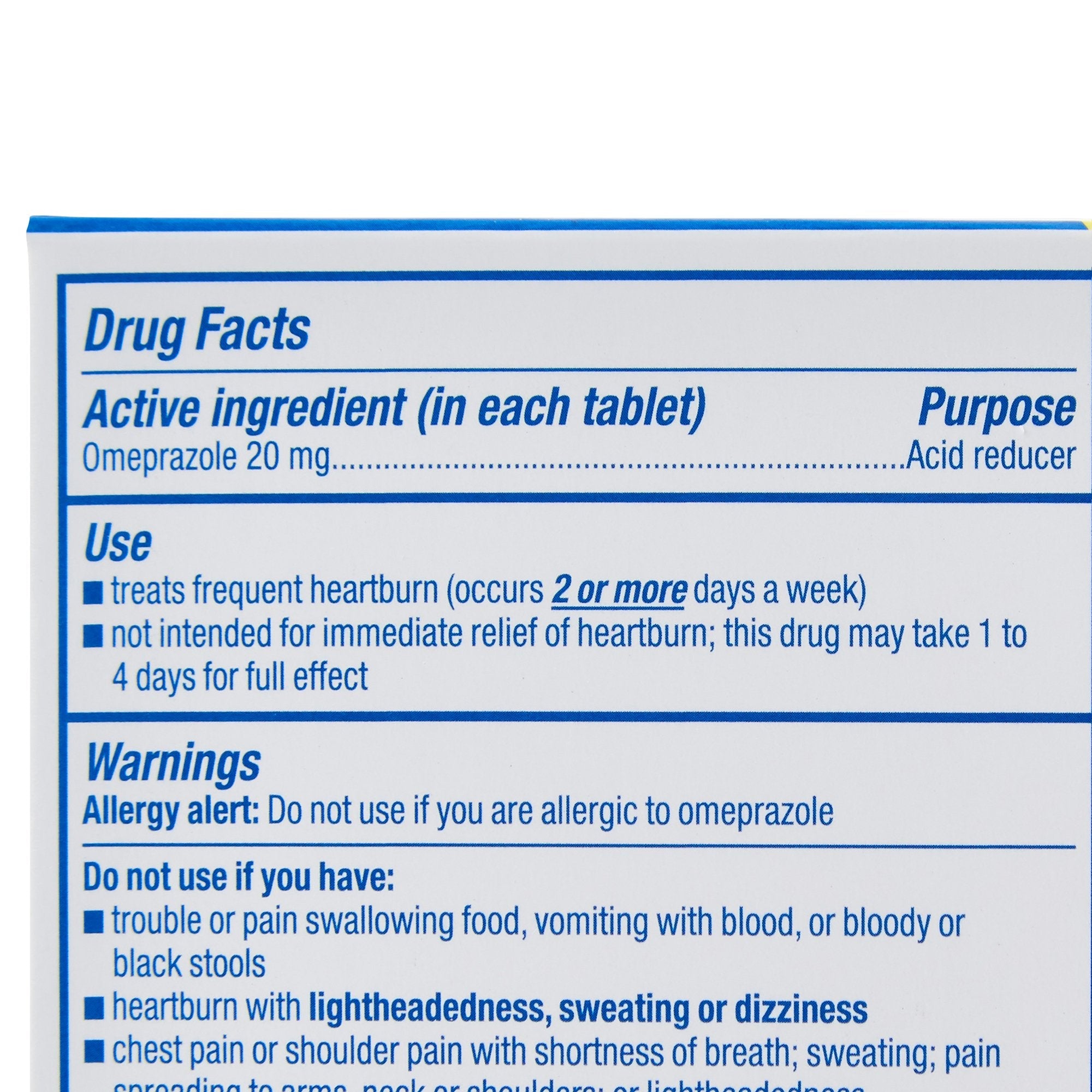 Sunmark® Omeprazole 20mg Delayed-Release Antacid, 42 Tablets