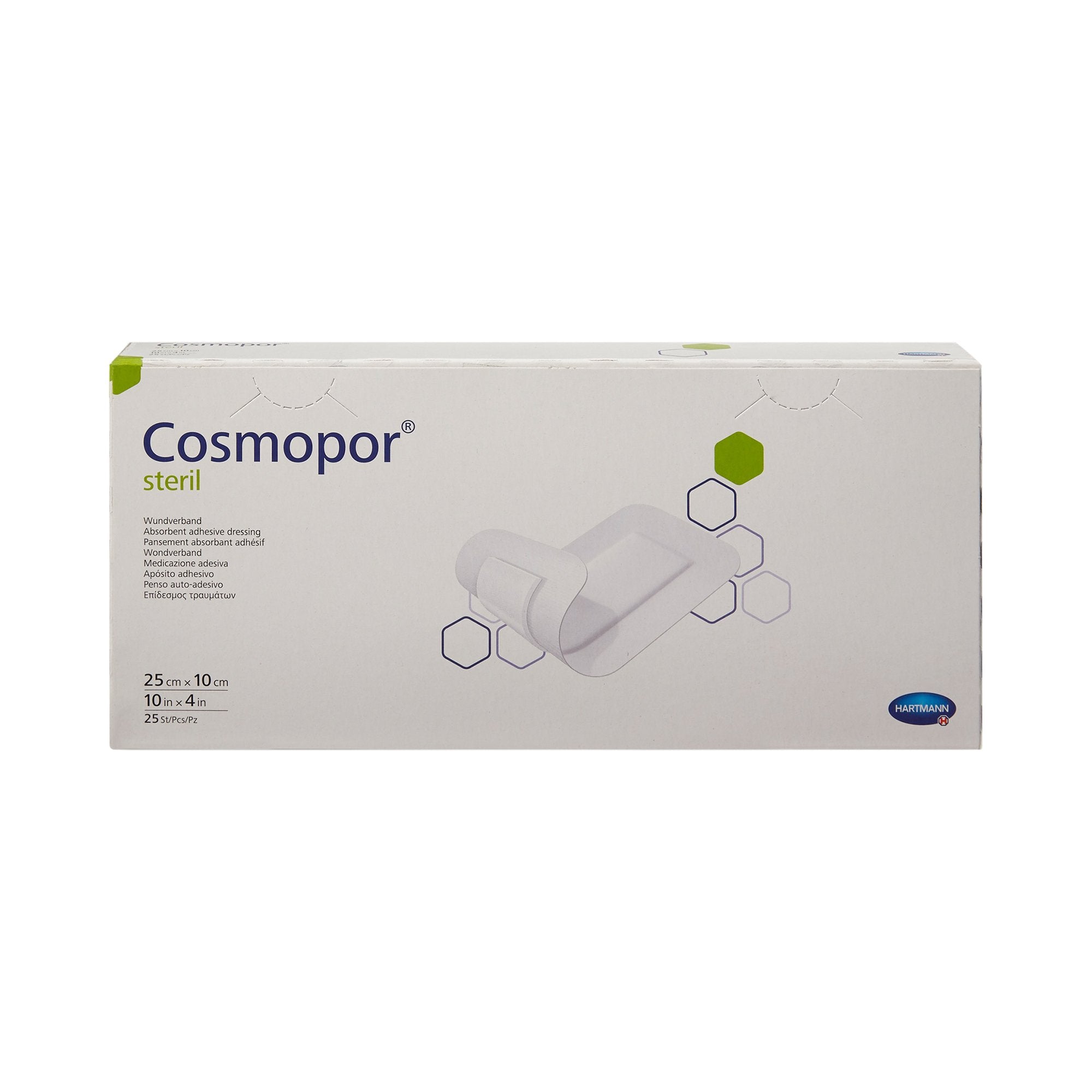 Cosmopor® Adhesive Dressing, 4 x 10 Inch (25 Units)