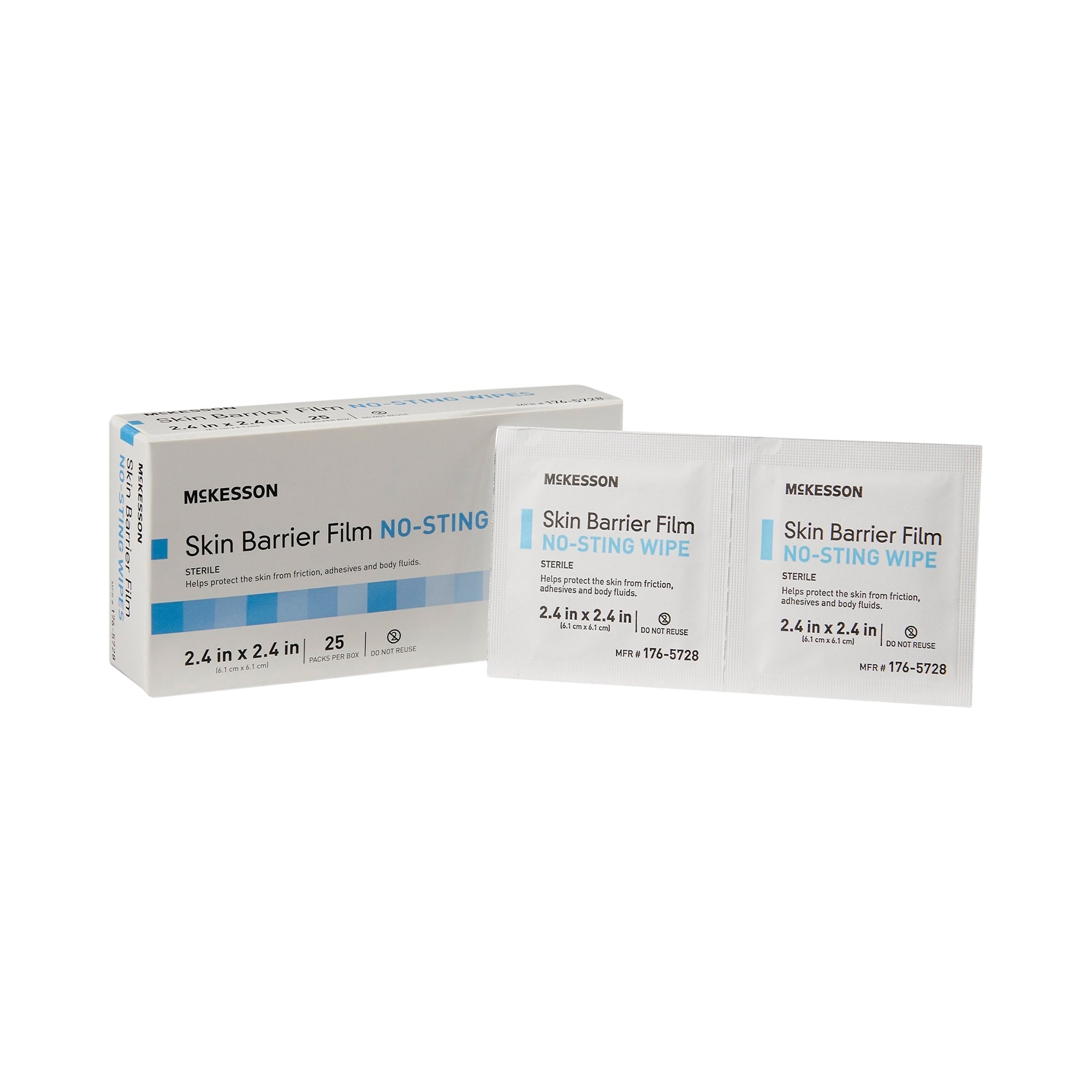 McKesson Skin Barrier Wipes - Protective, No Sting, Sterile, 2500 Units