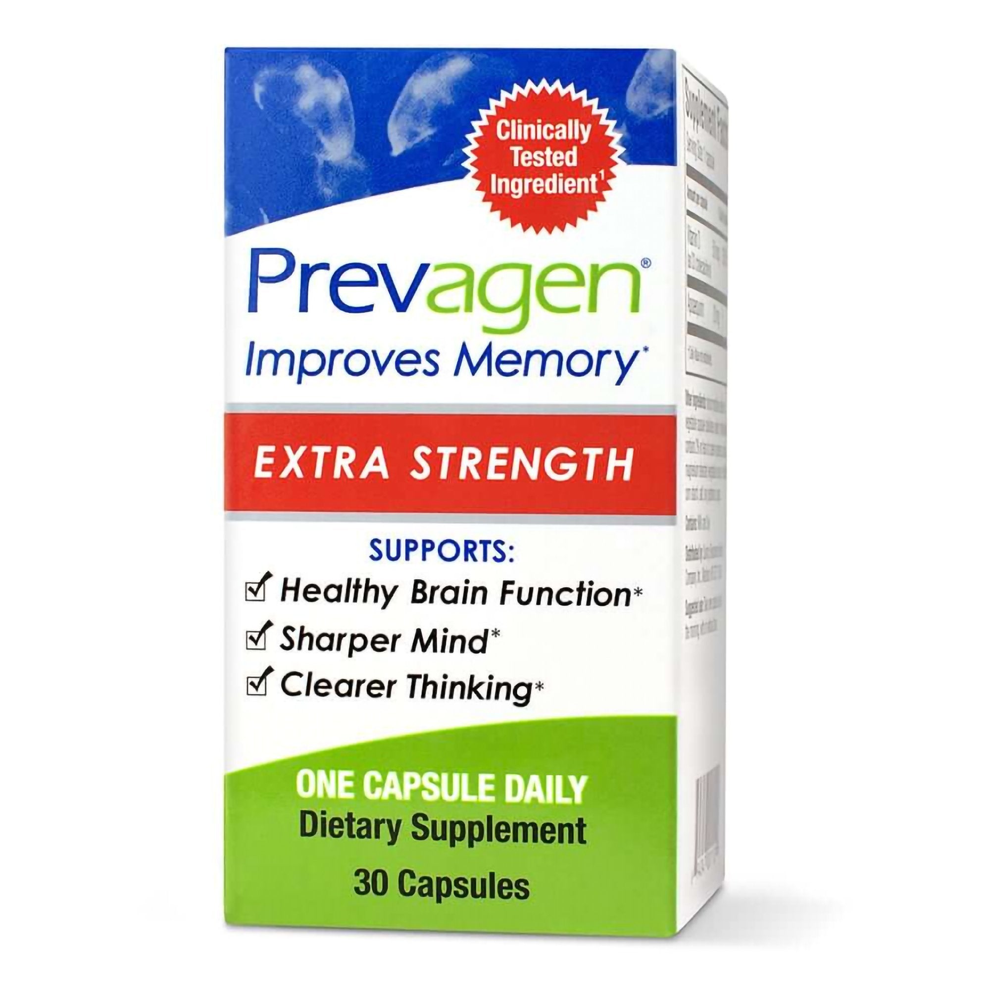 Brain Health Supplement Prevagen® Extra Strength Vitamin D / Apoaequorin 50 mcg / 20 mg Strength Capsule 30 per Bottle (1 Unit)