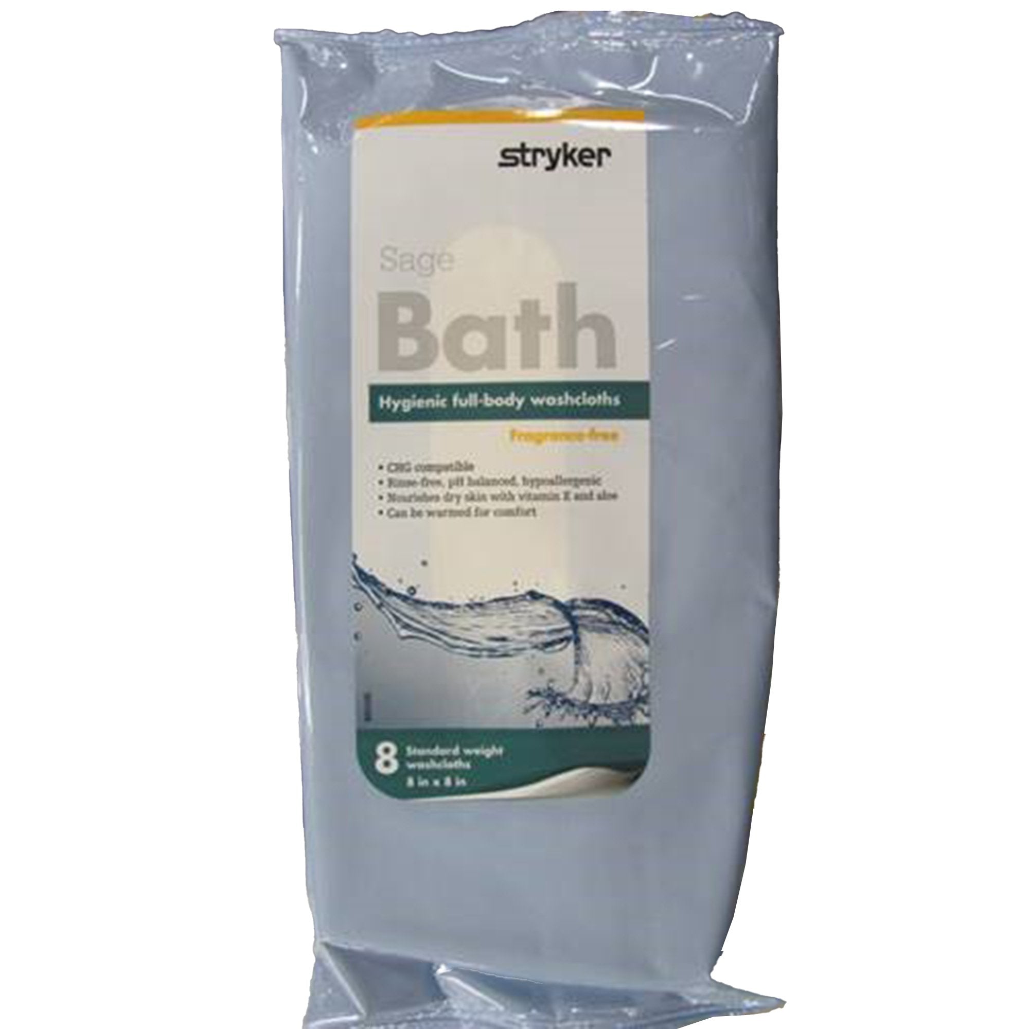 Sage® Products Bath Wipe, 8 per Pack (704 Units)