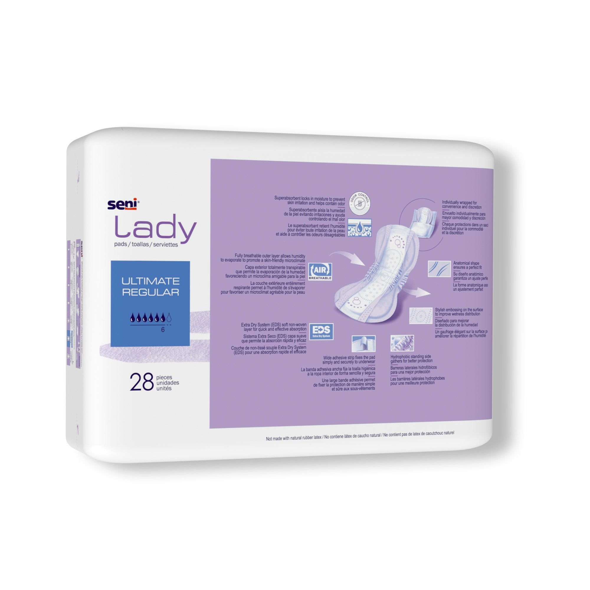 Seni® Lady Ultimate Pads, Regular (28 Units)