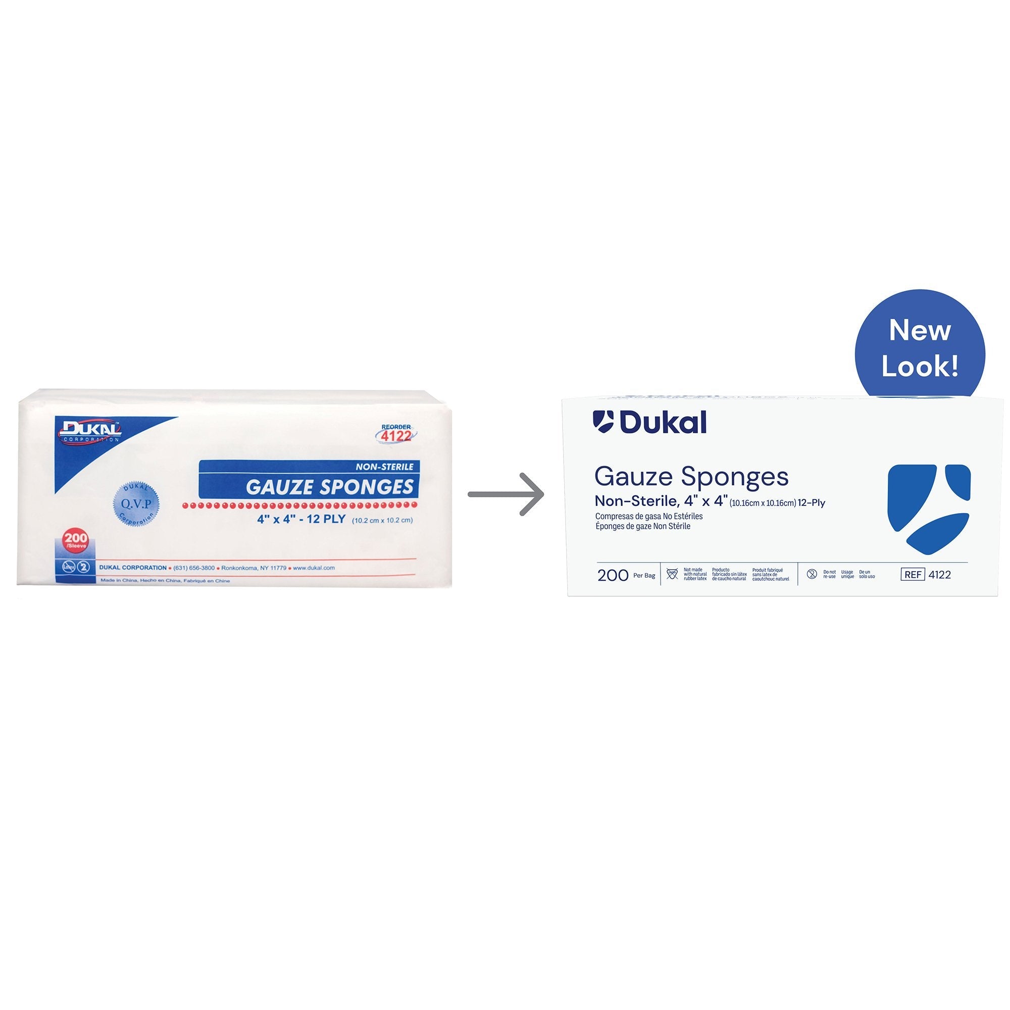 Dukal™ Gauze Sponge, 4 x 4 Inch (100 Units)