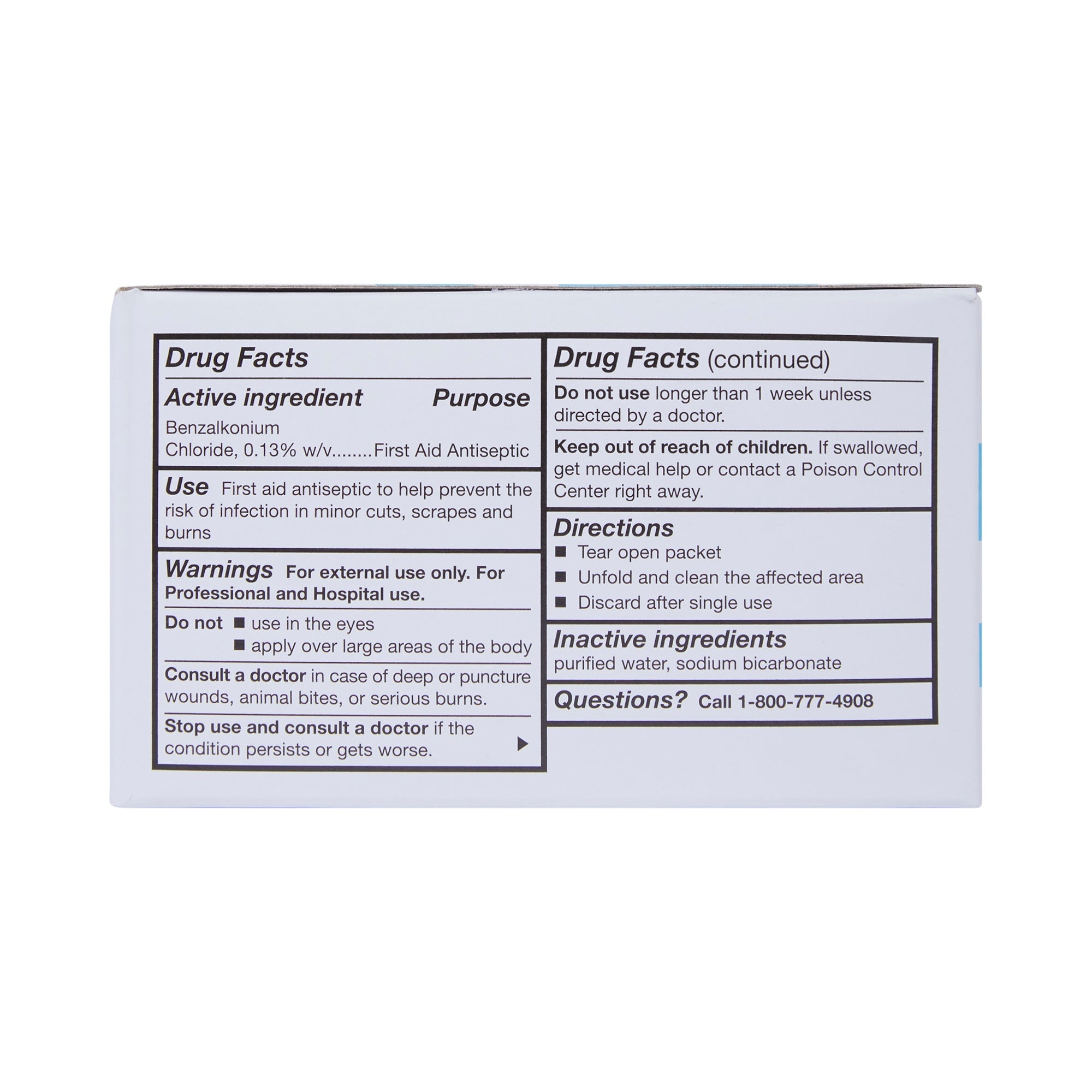 McKesson Sanitizing Skin Wipes - Antiseptic Towelettes, 100ct Pack