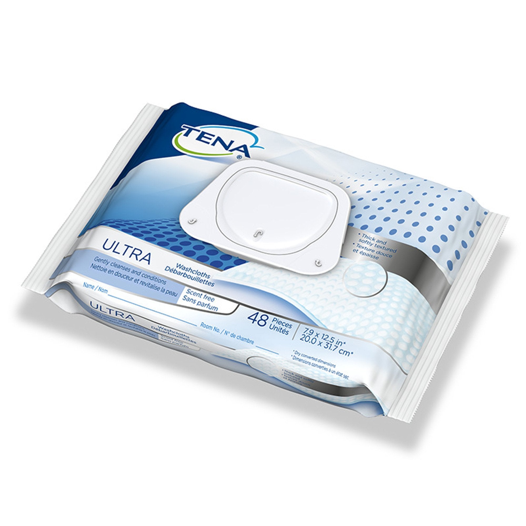 Tena Ultra Unscented Washcloths (48 Units)