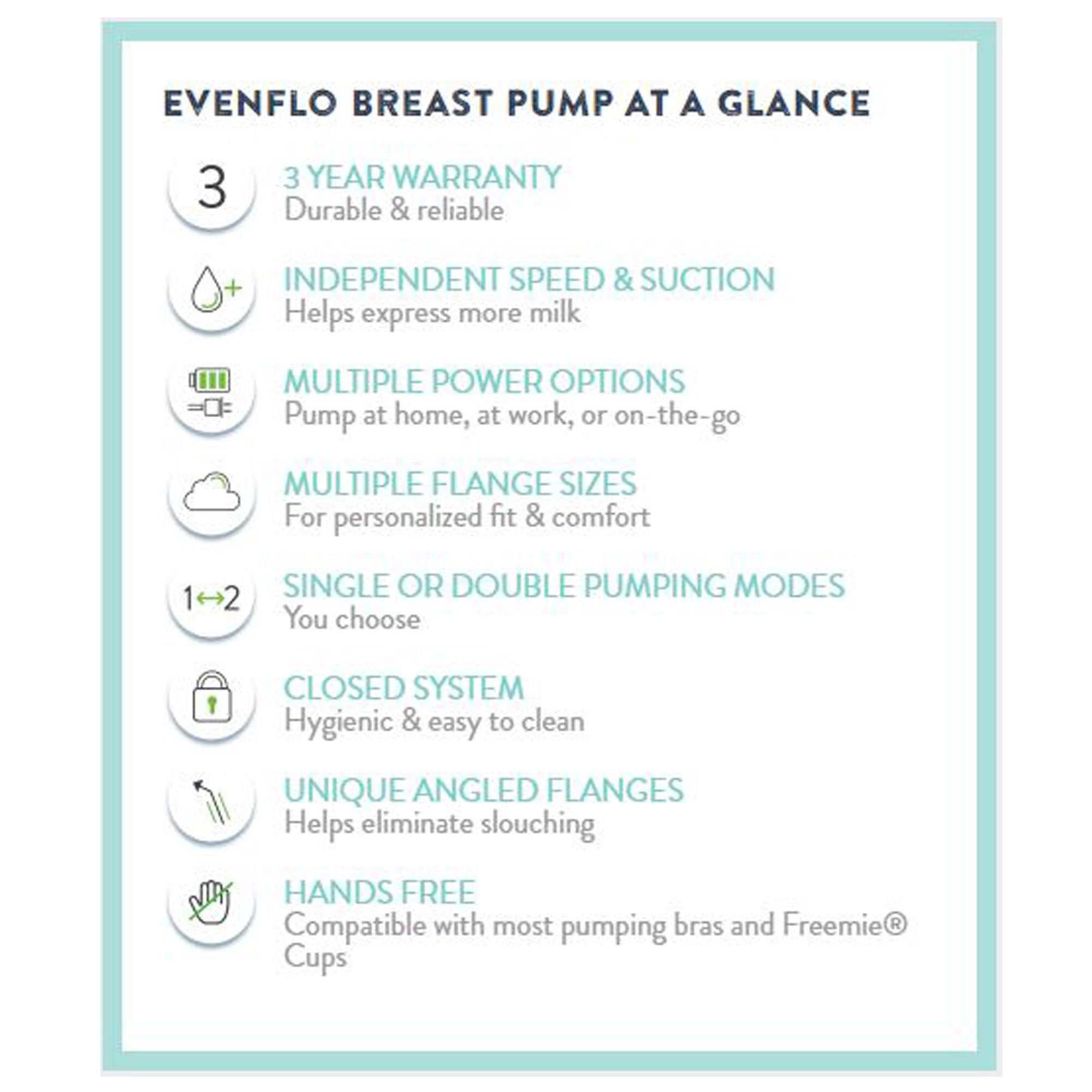 Evenflo® Advanced Double Electric Breast Pump (3 Units)