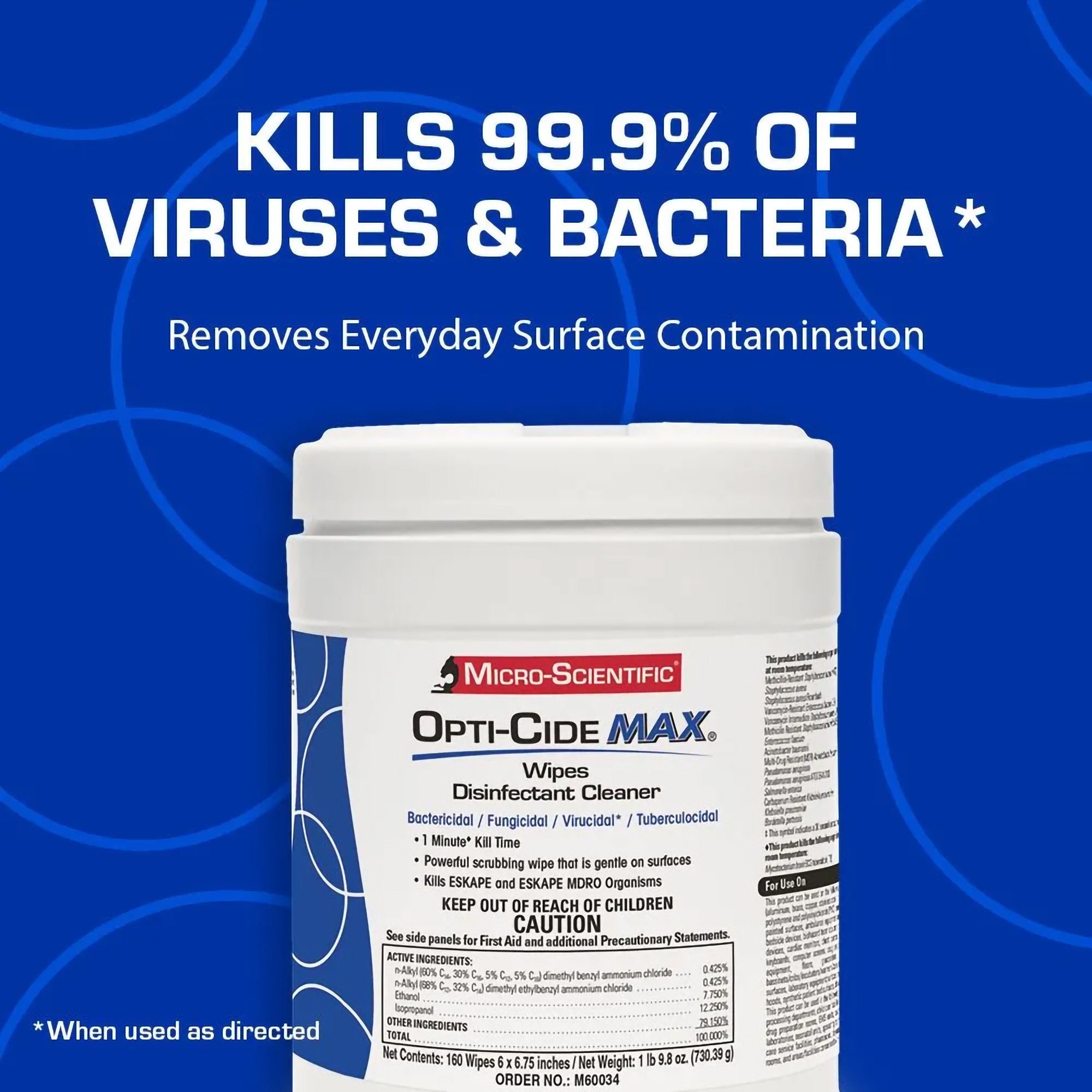 Opti-Cide® Max Surface Disinfectant Cleaner Wipes (1 Unit)