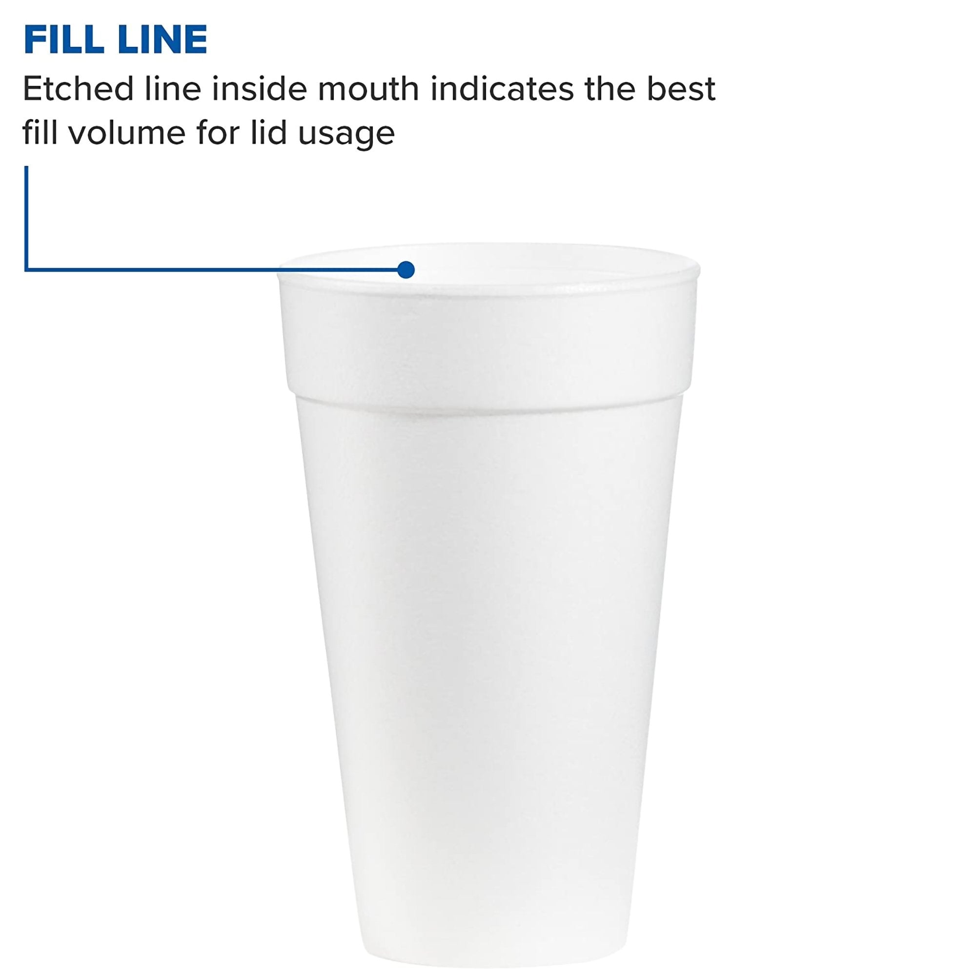 WinCup® Styrofoam Drinking Cup, 24 ounce (300 Units)