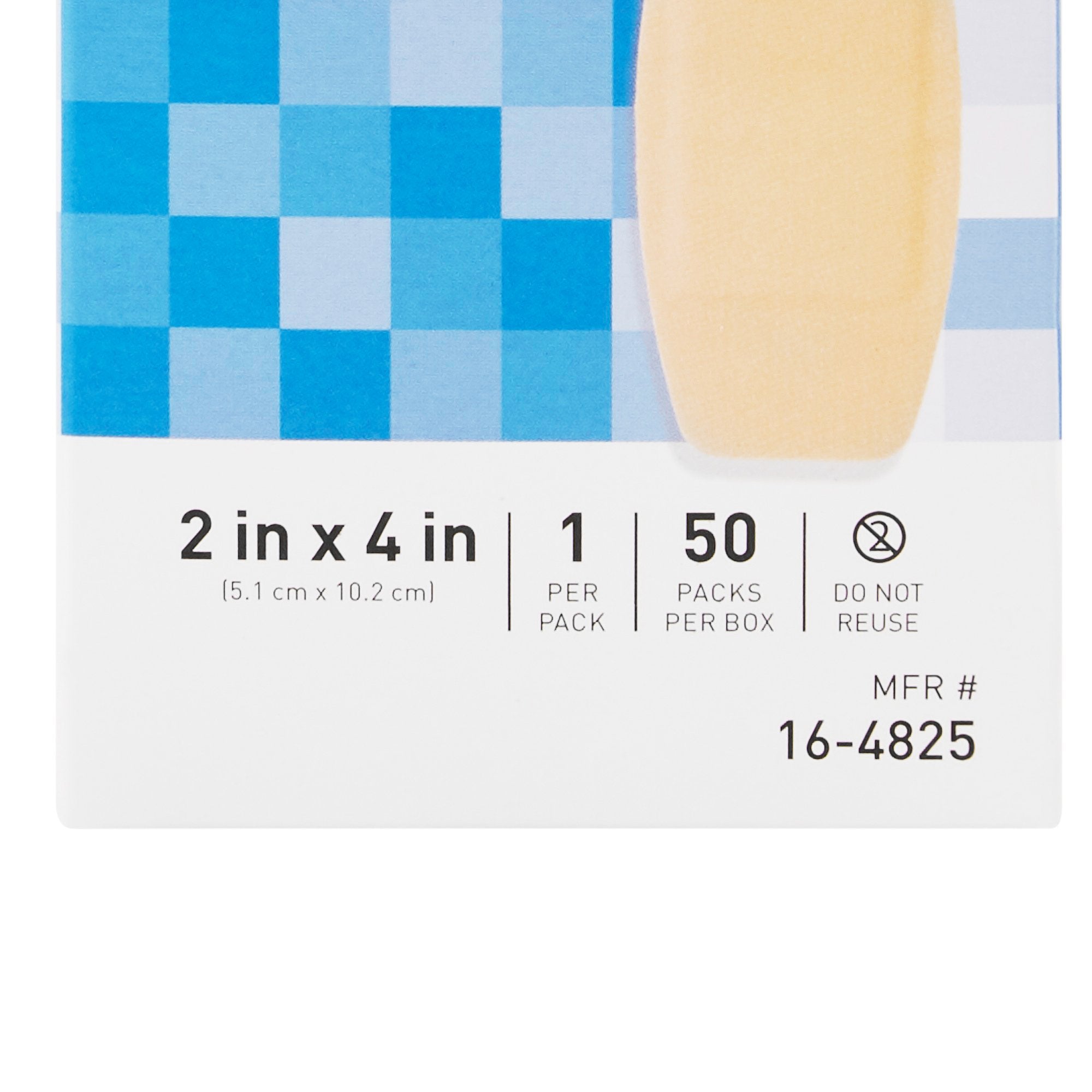McKesson Tan Adhesive Strip, 2 x 4 Inch (1 Unit)