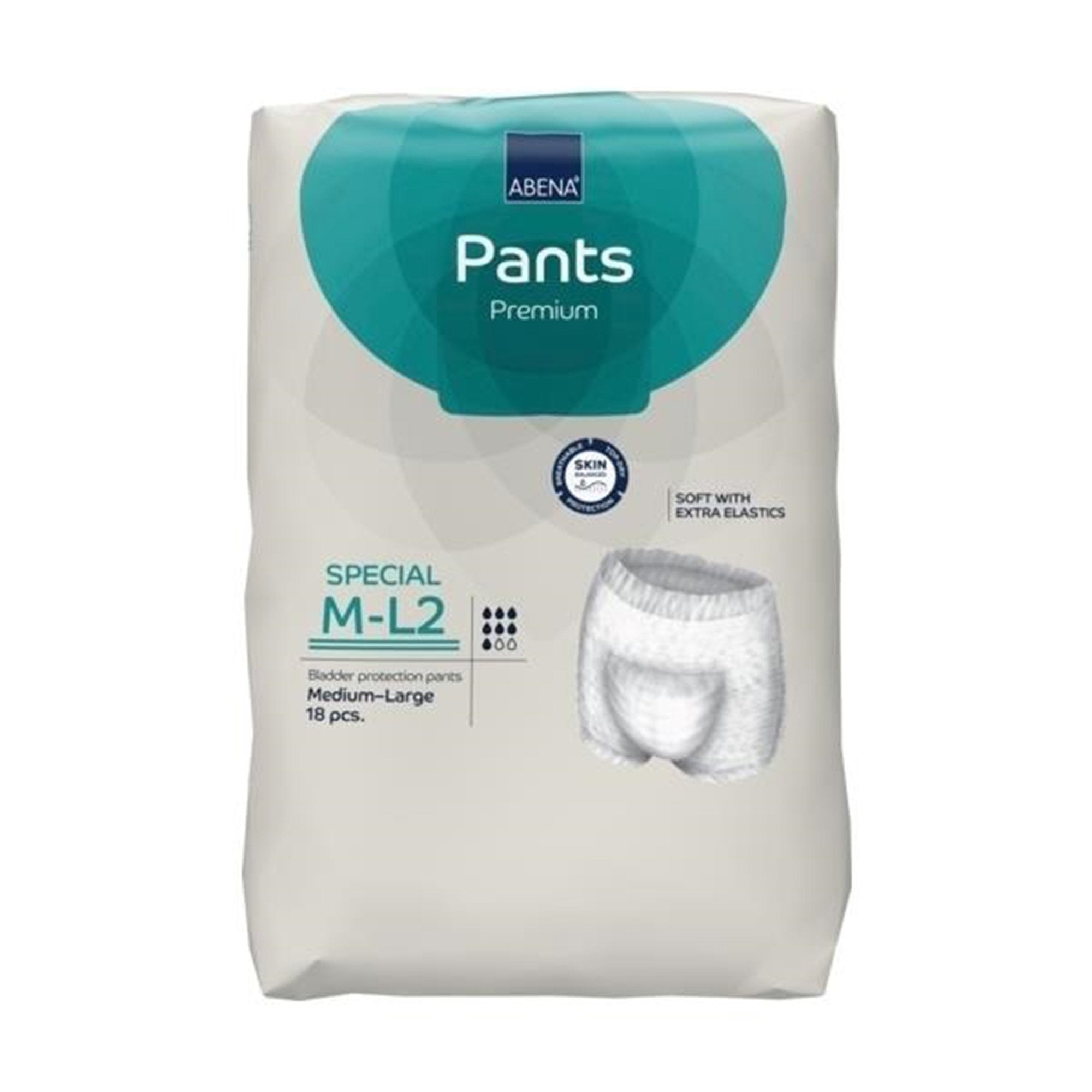 Abena® Premium Pants Special M-L2 Incontinence Brief, Medium / Large (18 Units)