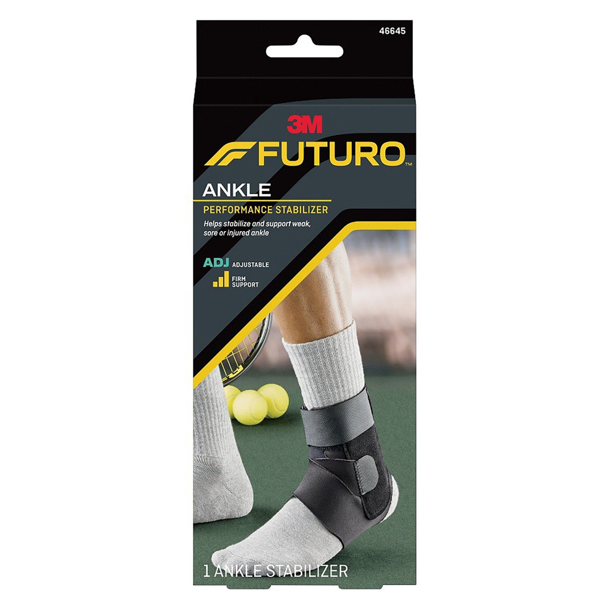 3M Futuro Ankle Performance Stabilizer, Adjustable, Adult, Black (1 Unit)