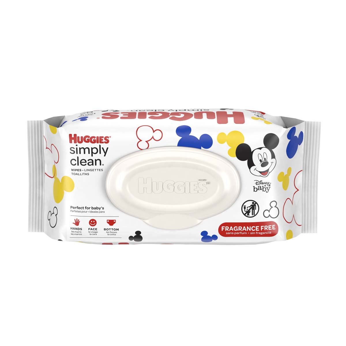 Huggies Simply Clean Unscented Baby Wipes Soft Pack (512 Units)