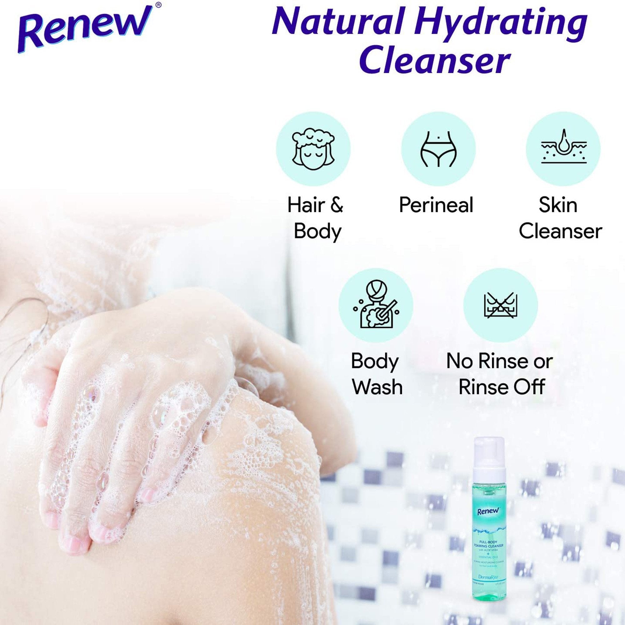 Renew™ Foaming Rinse-Free Body Cleanser (12 Units)