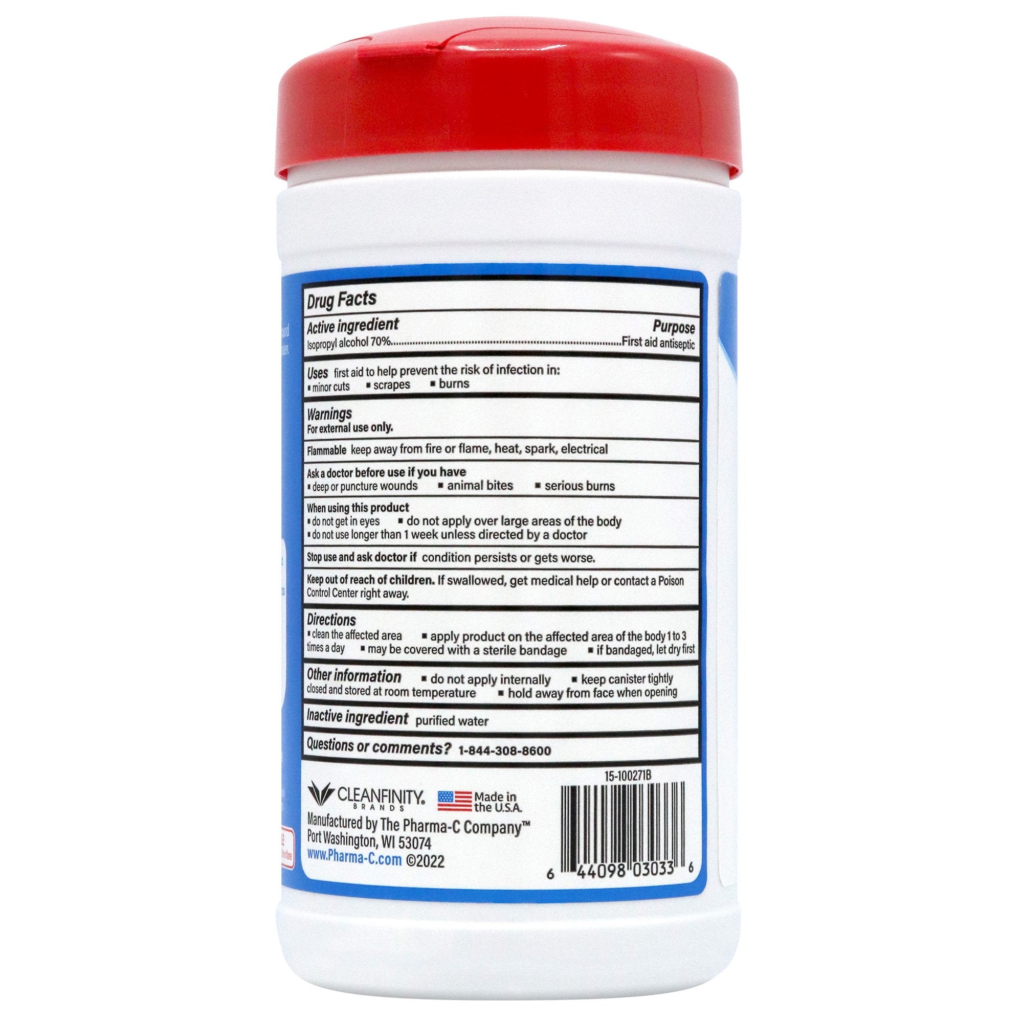 Pharma-C-Wipes® Isopropyl Alcohol Antiseptic (1 Unit)