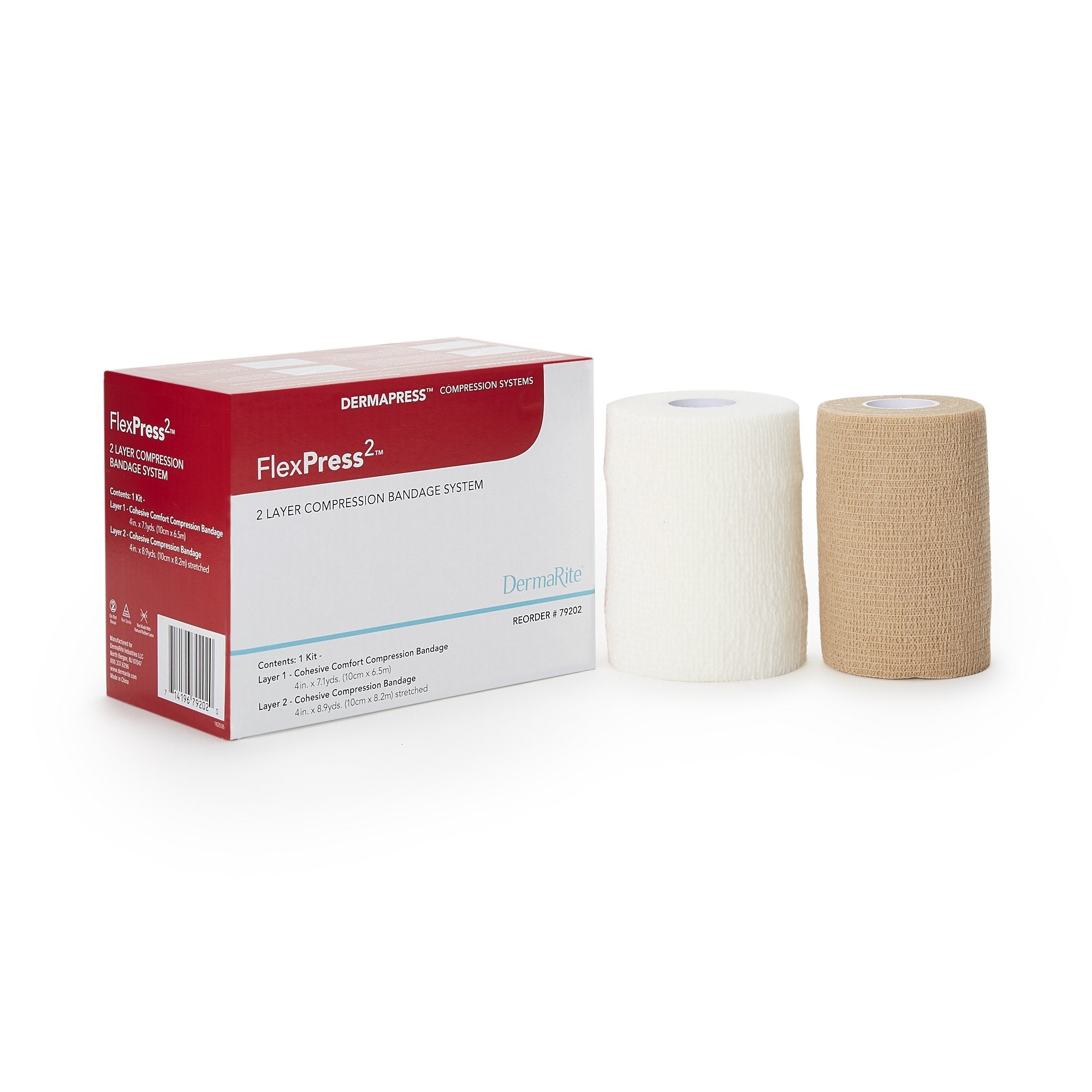 FlexPress2™ 2-Layer Compression Bandage System (1 Unit)