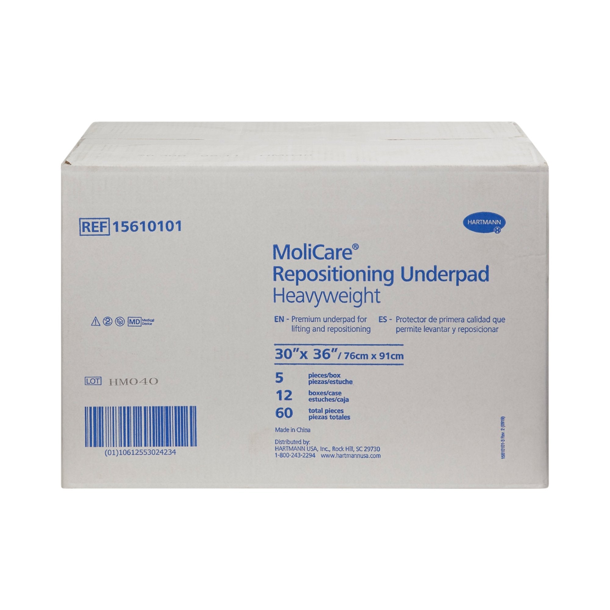 MoliCare® Positioning Underpad, 30 x 36 Inch (60 Units)