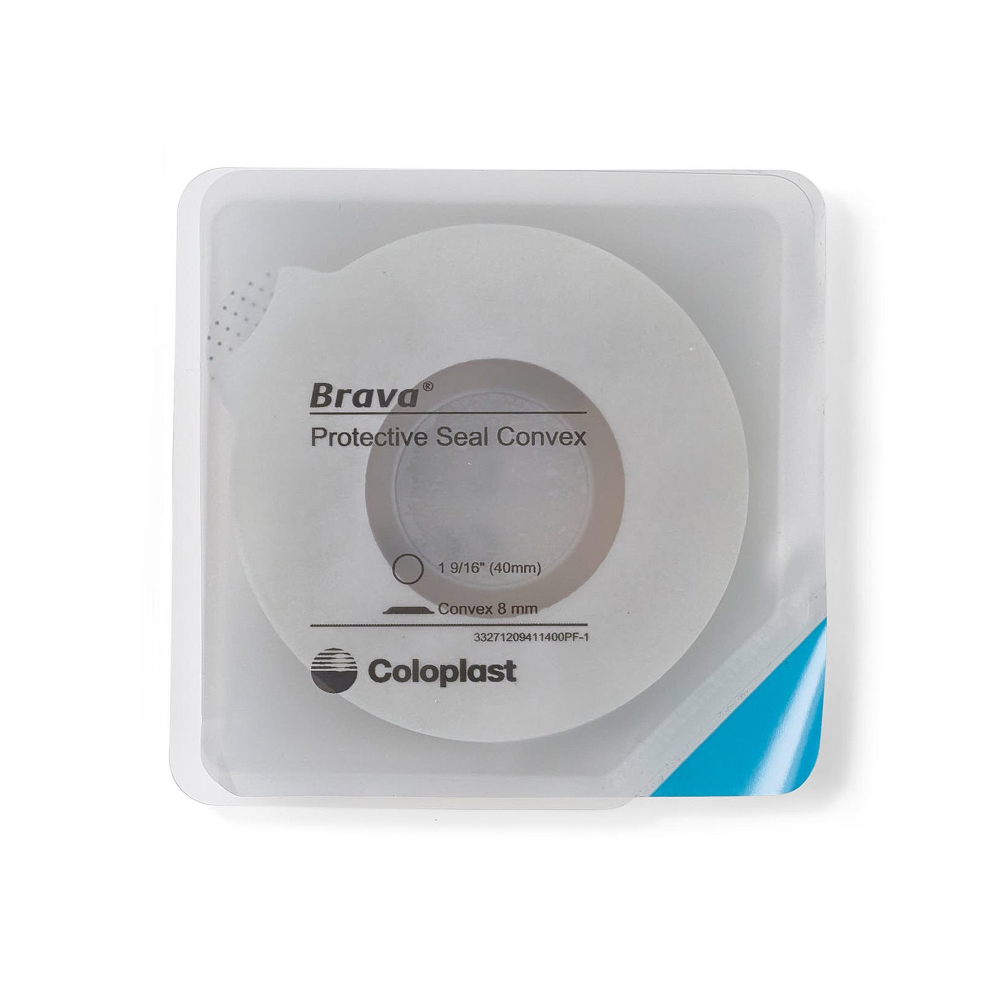 Ostomy Seal Brava® Convex, Starter Hole 1-9/16 Inch (40mm) (10 Units)