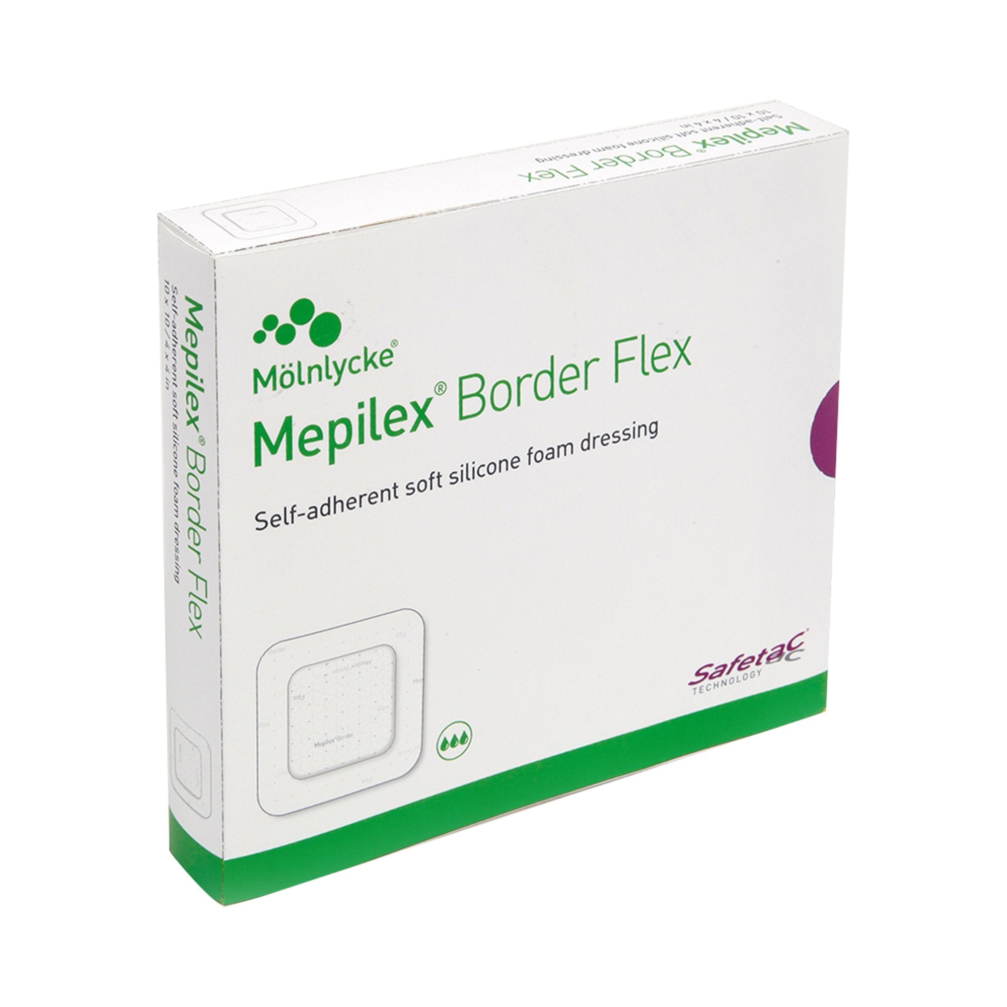 Mepilex® Border Flex Foam Dressing 6x6 - Silicone Adhesive Sterile Pads (5 Pack)