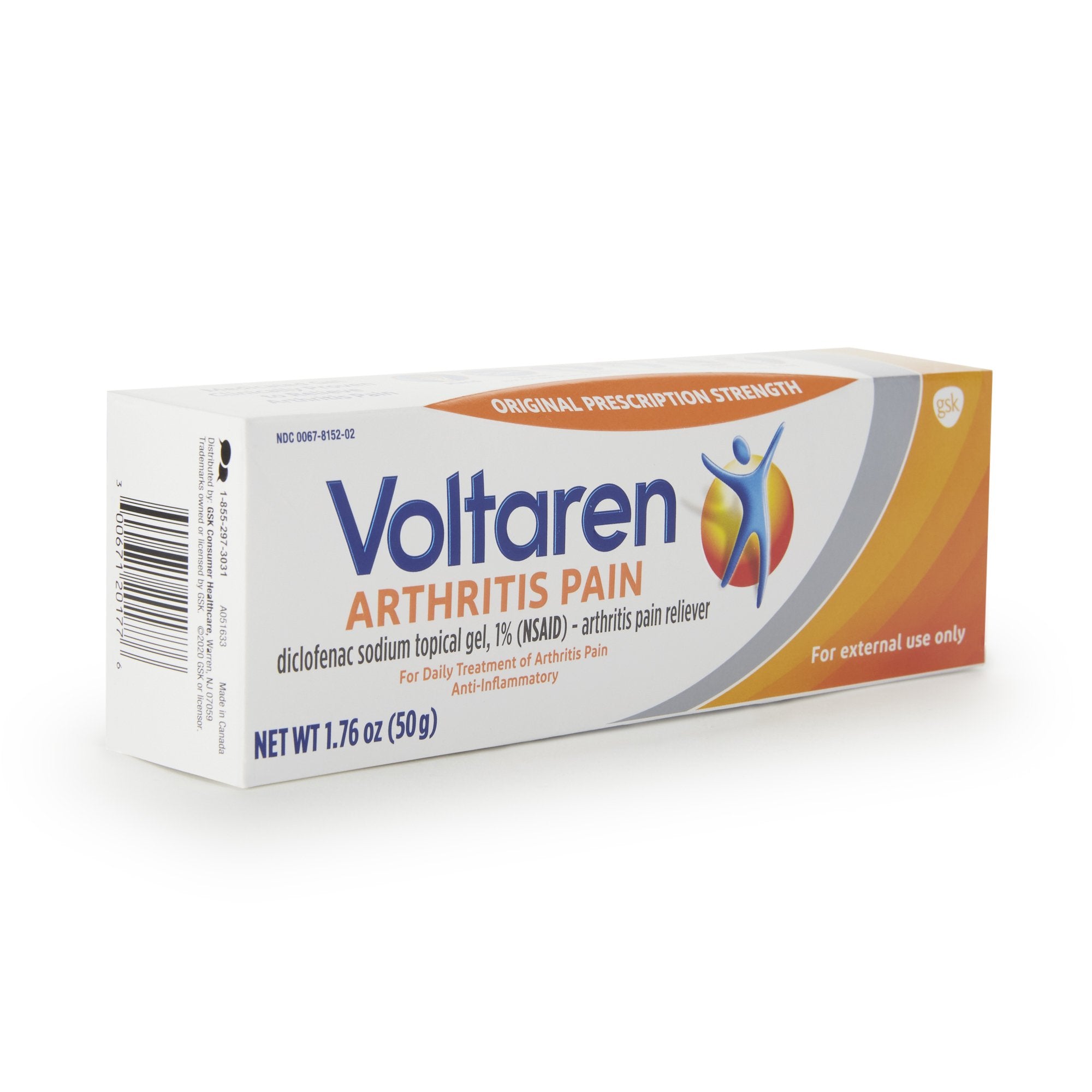 Voltaren Diclofenac Sodium Topical Pain Relief, 50 Gram Tube (1 Unit)