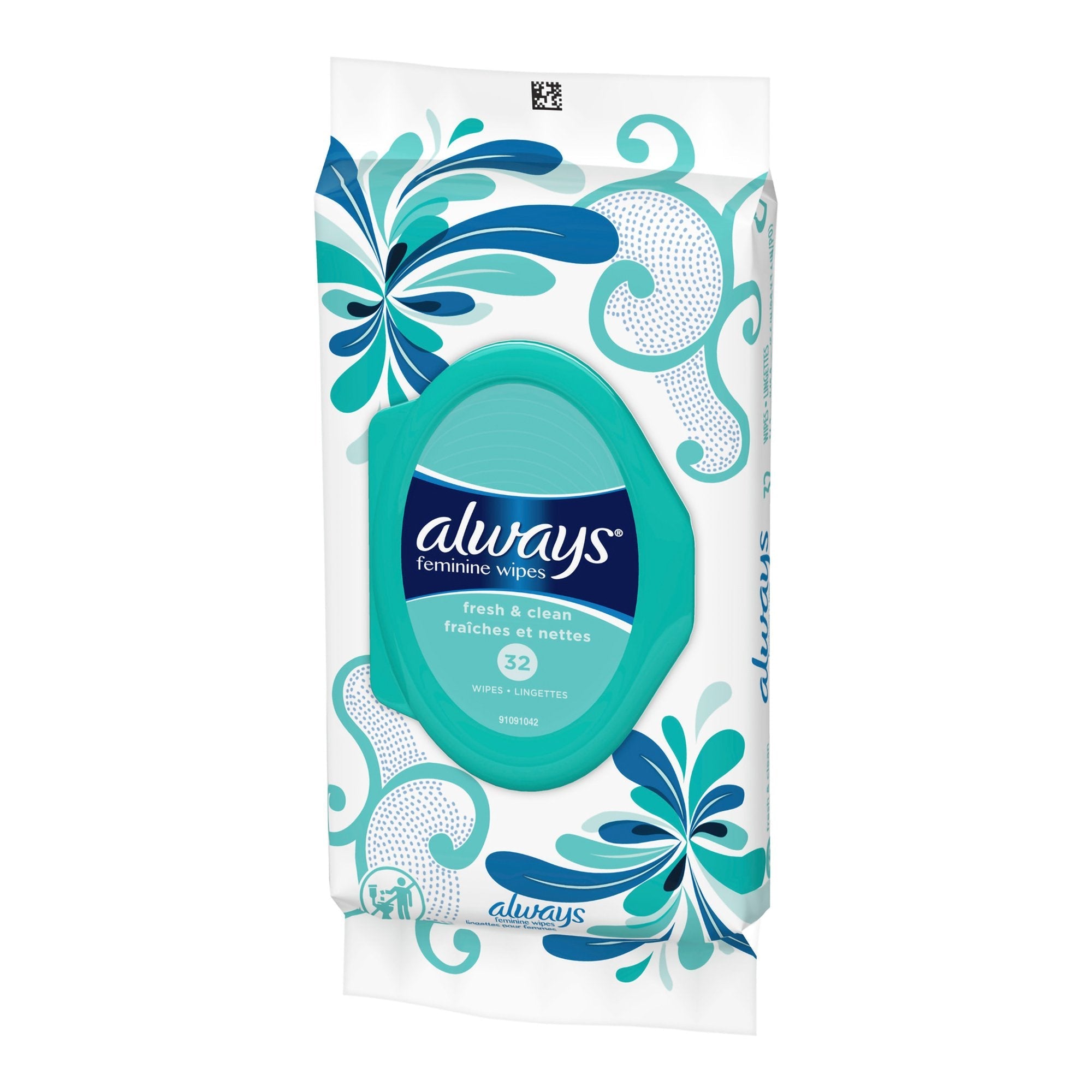 Feminine Hygiene Wipe Always® Refresh Soft Pack Fresh Scent 32 Count (32 Units)