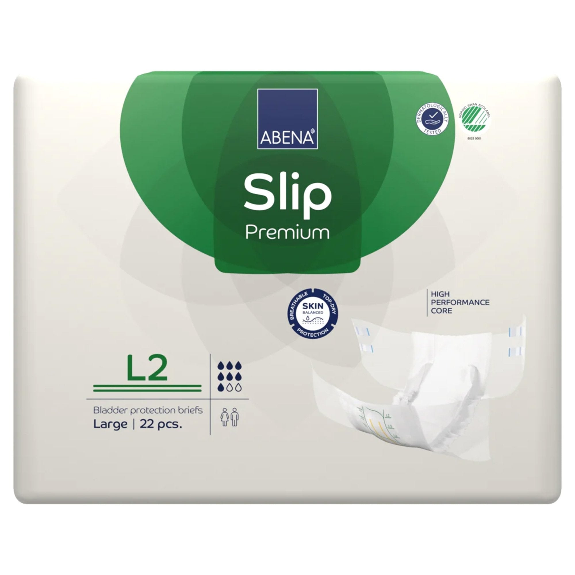 Abena® Slip Premium L2 Incontinence Brief, Large (22 Units)