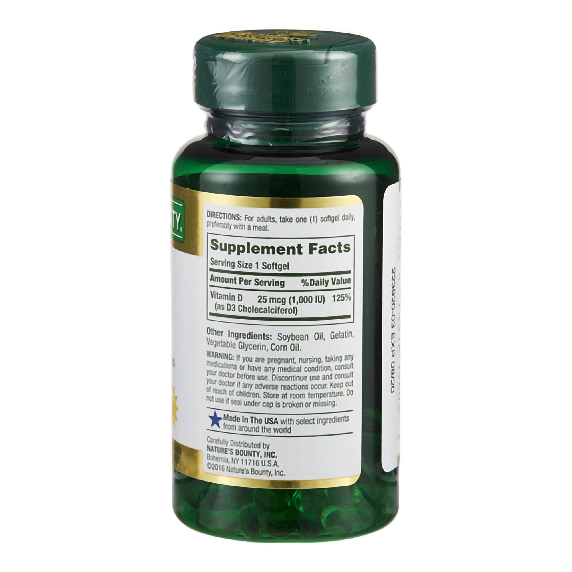 Nature's Bounty® Vitamin D-3 Supplement (1 Unit)