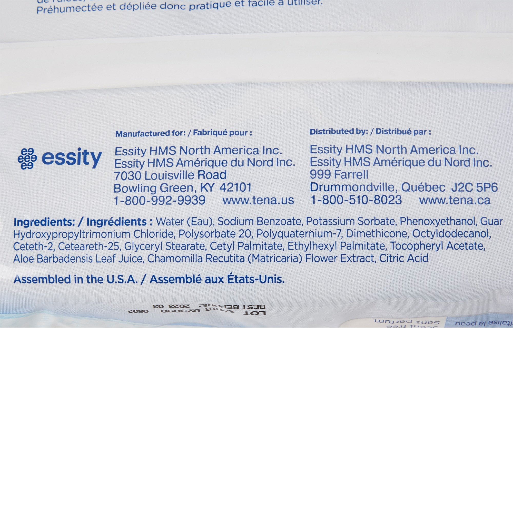 Tena Ultra Unscented Washcloths (48 Units)