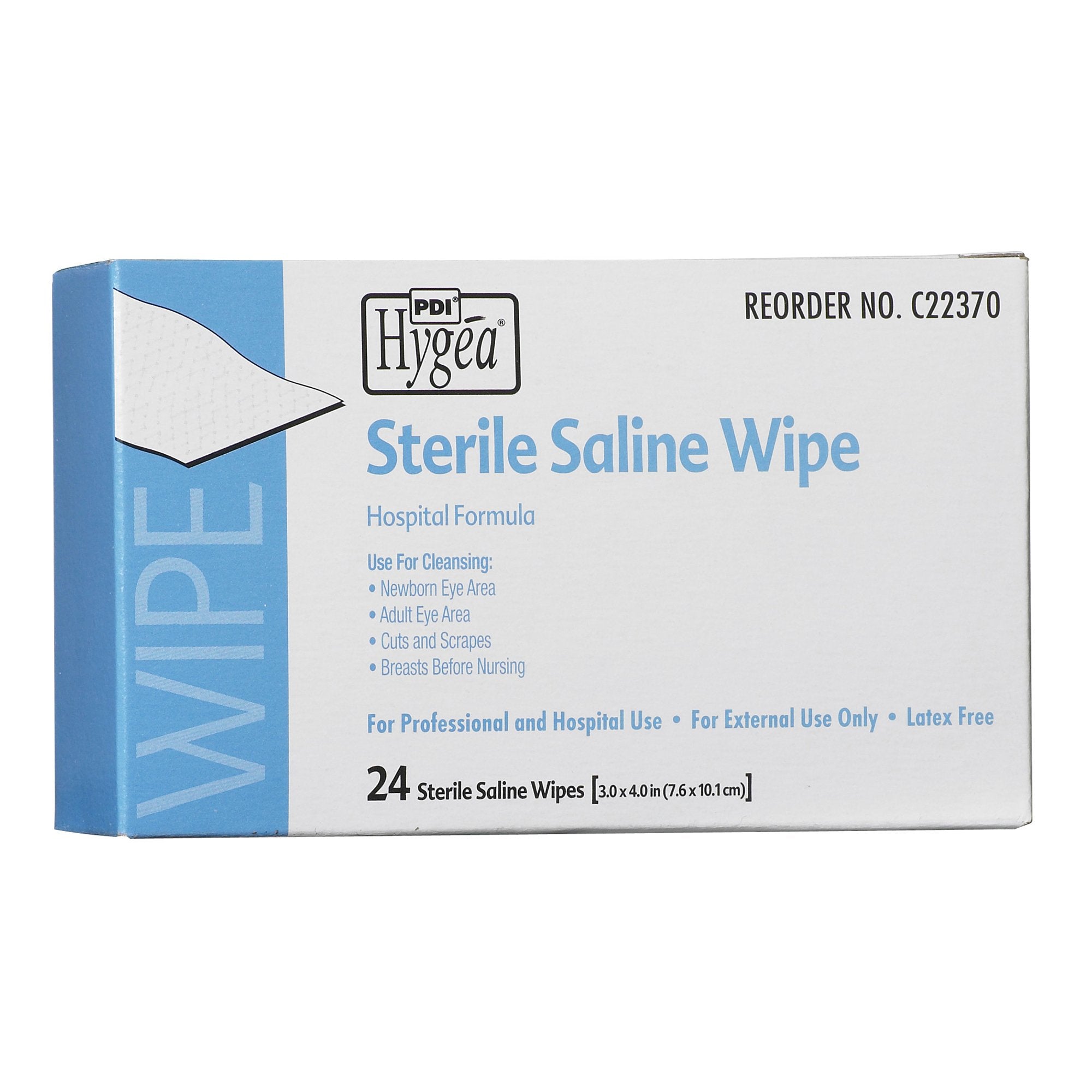 Hygea® Unscented Saline Wipe, Individual Packet (24 Units)