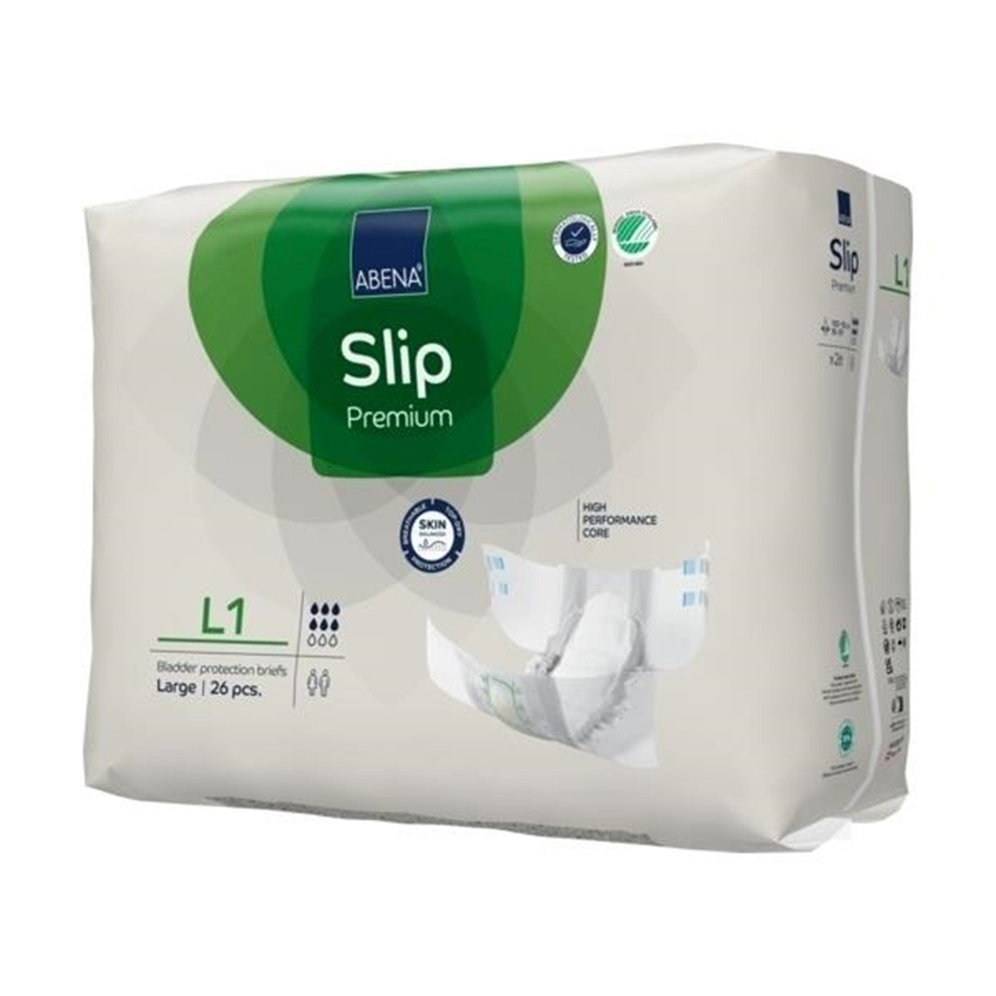 Abena® Slip Premium L1 Incontinence Brief, Large (104 Units)