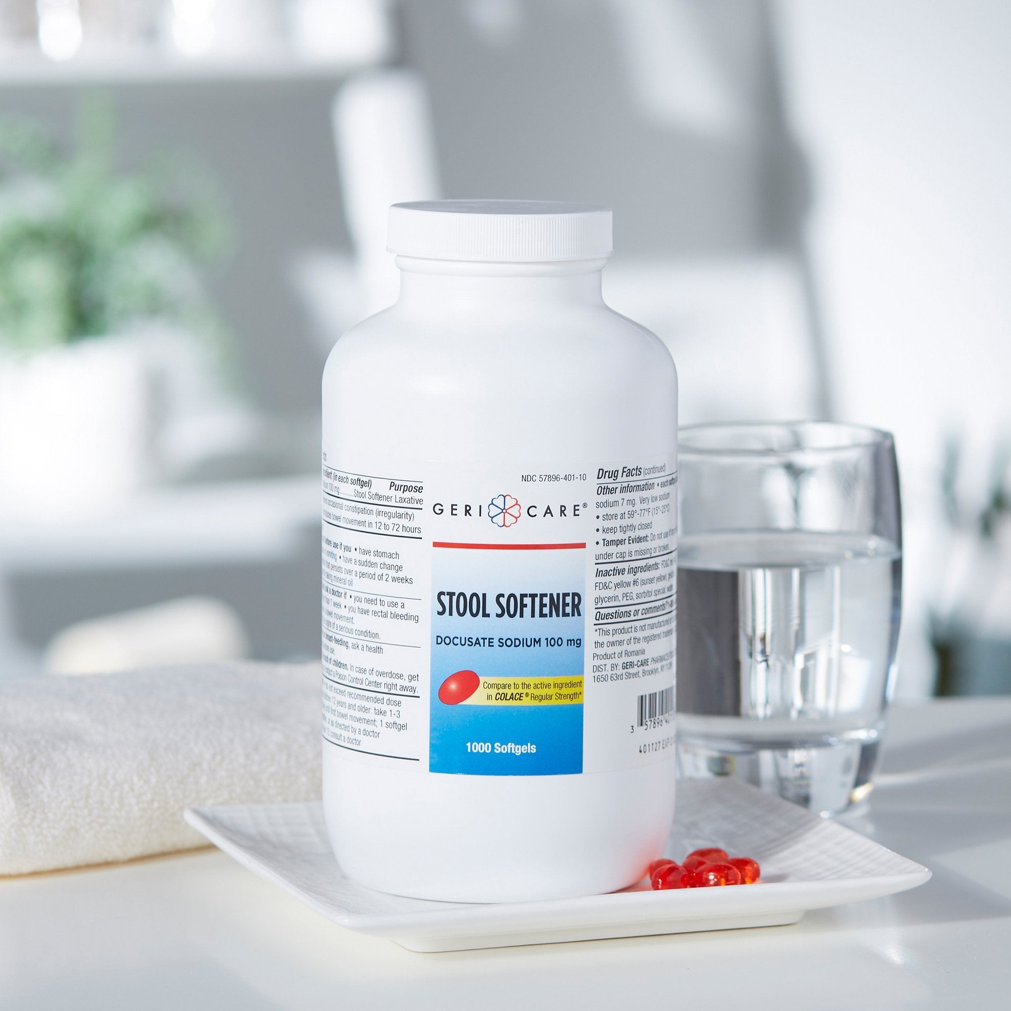 Geri-Care® Docusate Sodium Stool Softener (1 Unit)