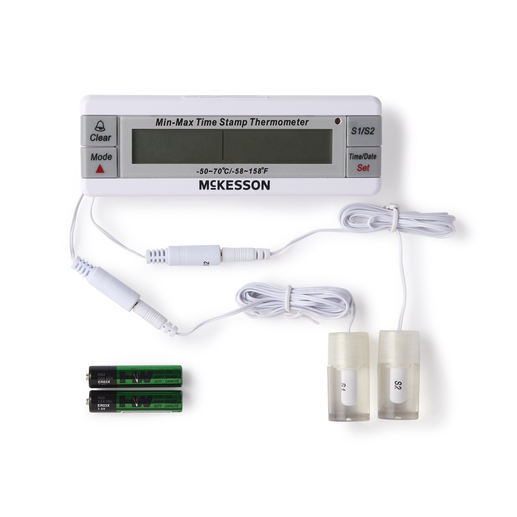 McKesson Refrigerator / Freezer Thermometer, Digital Display, -58° to +158°F (-50° to +70°C) (1 Unit)