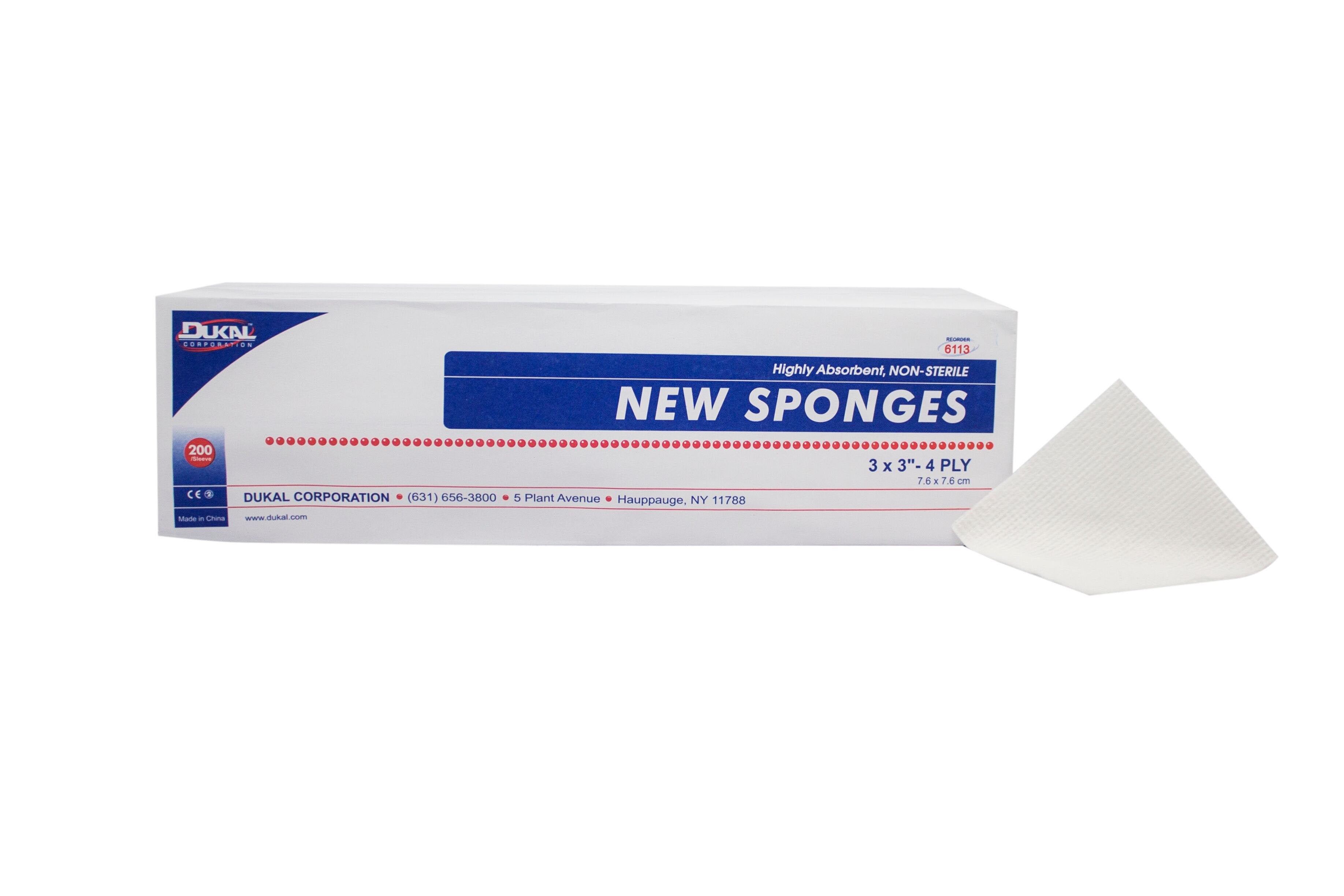 Dukal™ Nonwoven Sponge, 3 x 3 Inch (1 Unit)