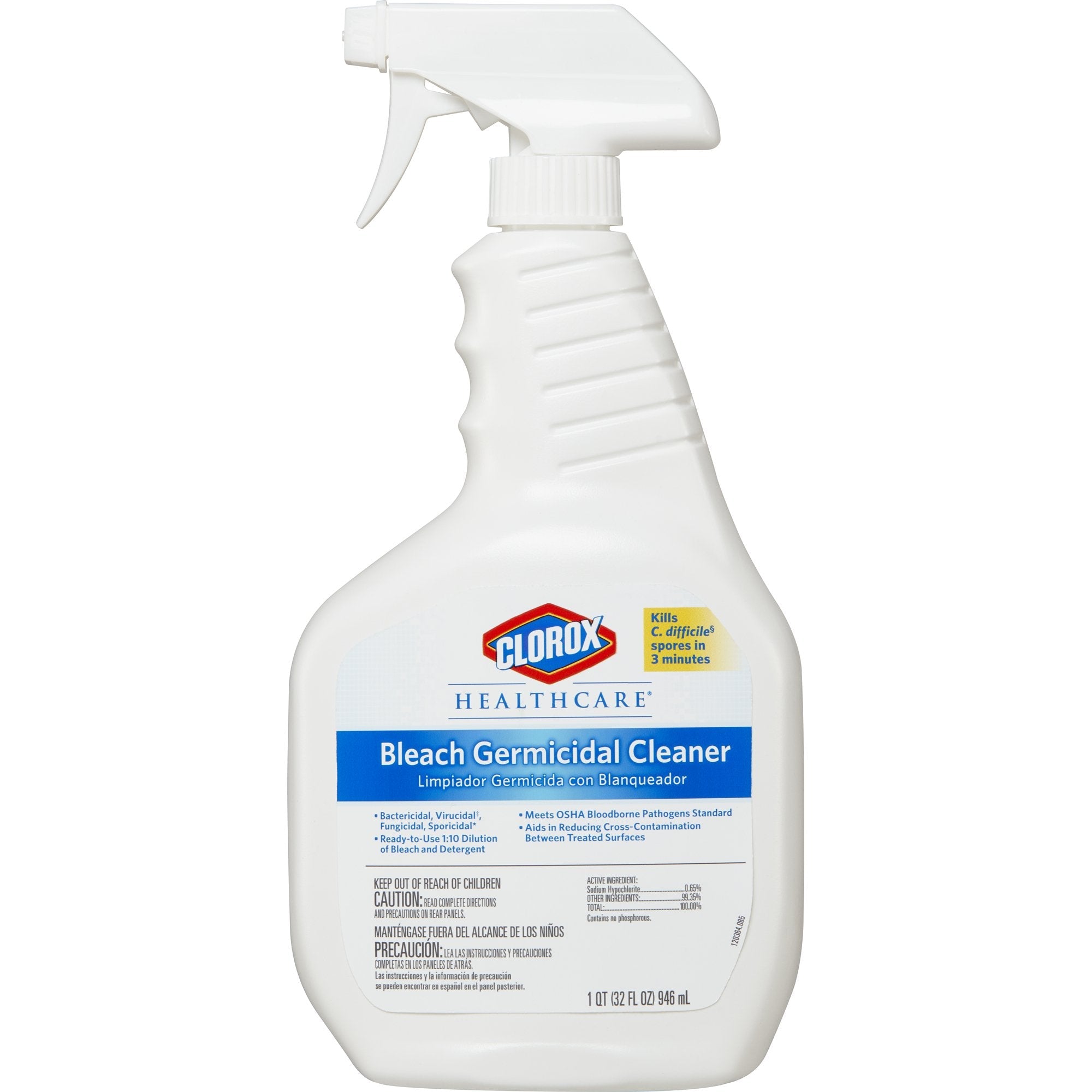 Clorox Healthcare Surface Disinfectant Cleaner, Spray, 32 oz (1 Unit)