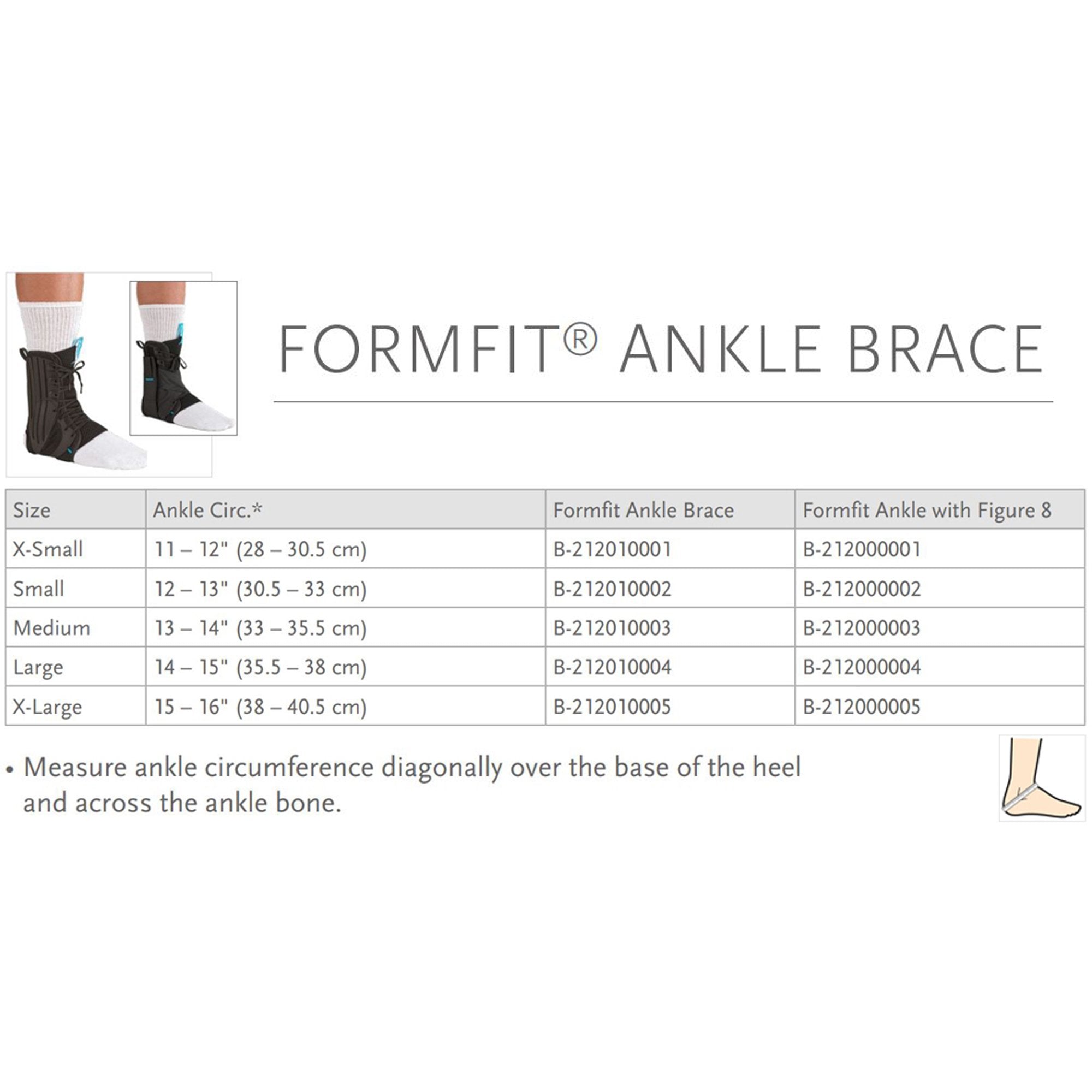 Ossur Formfit® Low Profile / Stirrup Ankle Brace with Figure 8, Extra Small (1 Unit)