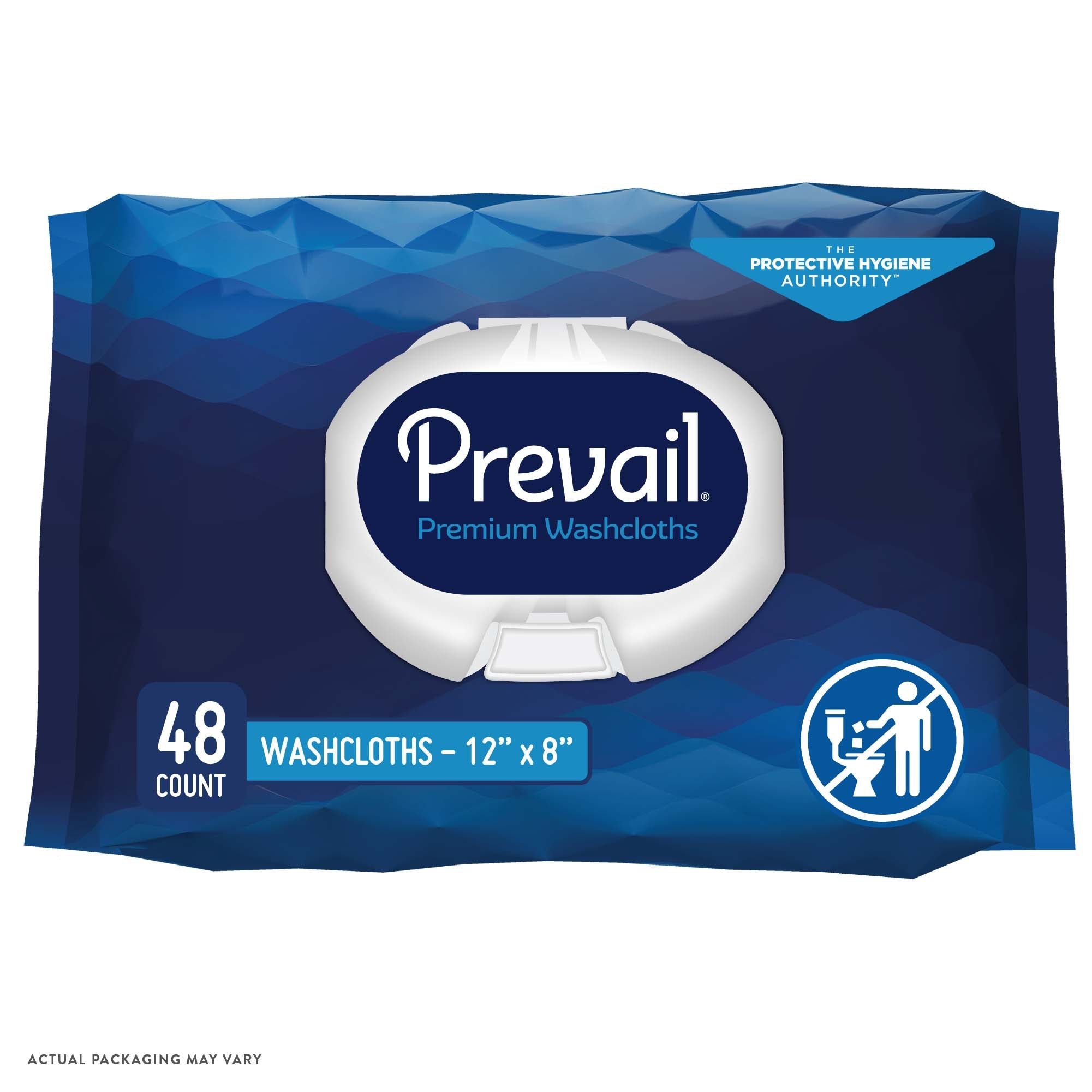 Prevail Adult Washcloths with Aloe & Vitamin E, 48 Ct Soft Pack