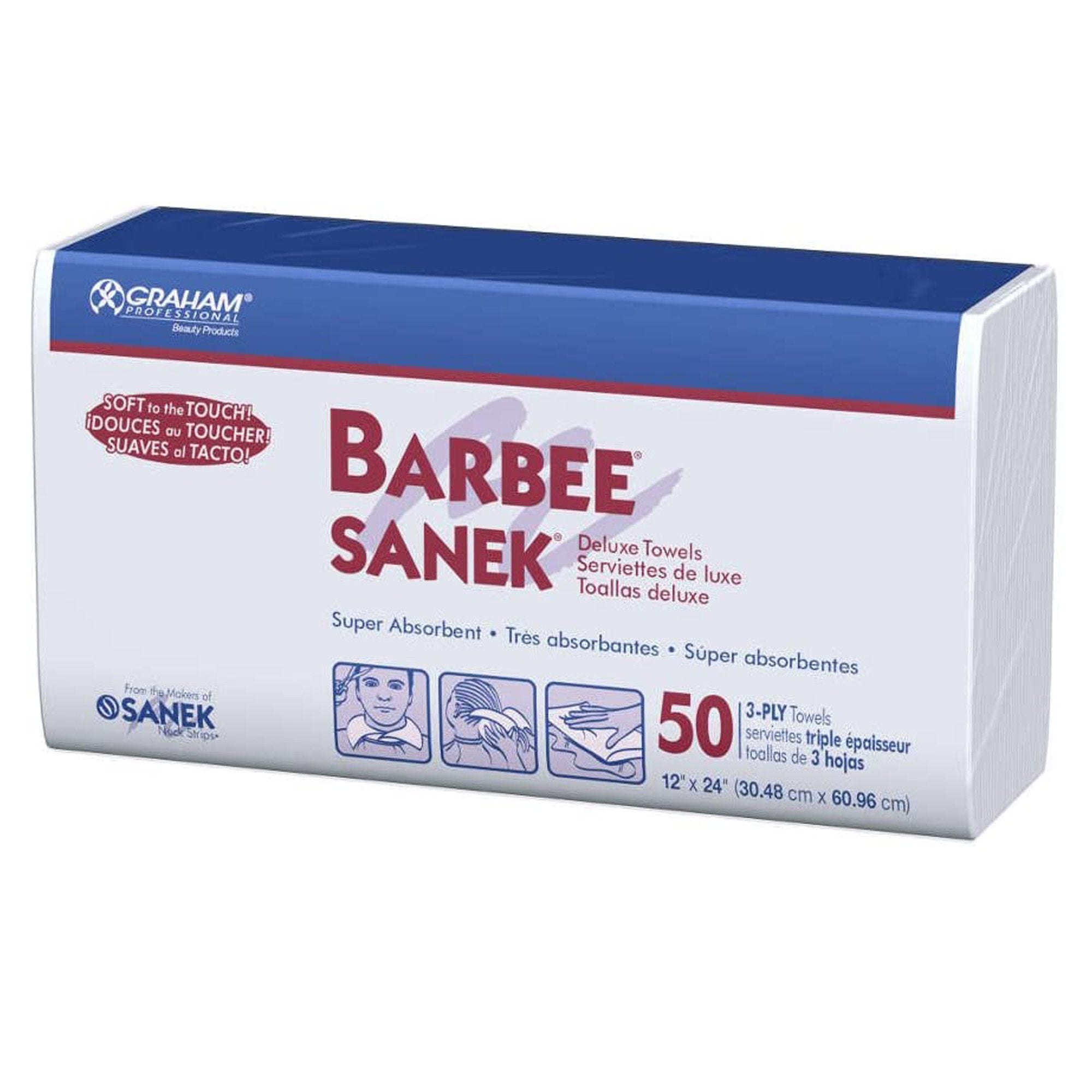 Barbee® White Procedure Towel, 12 x 24 Inch (500 Units)