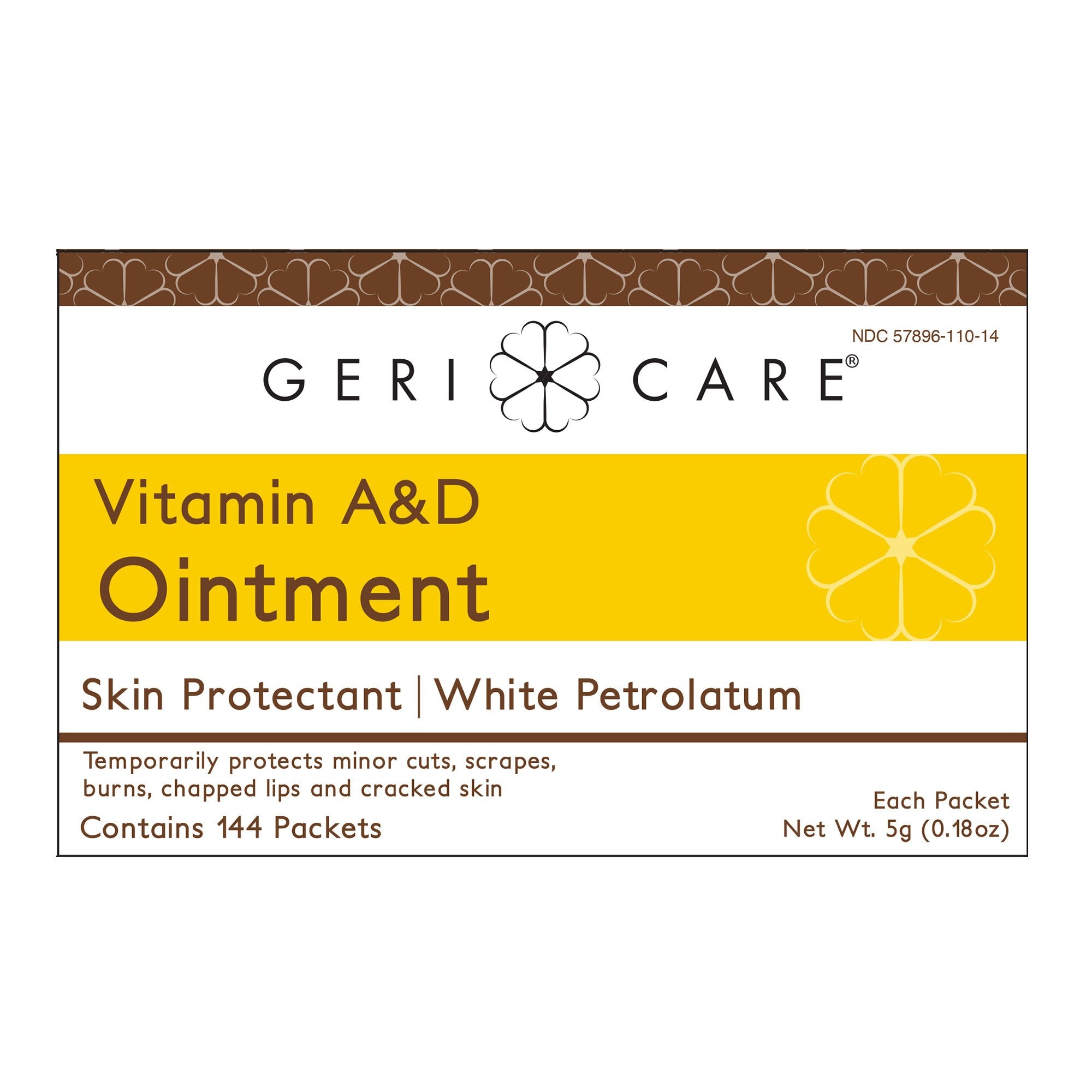 A & D Ointment Geri-Care® 5 Gram Individual Packet Unscented Ointment (864 Units)