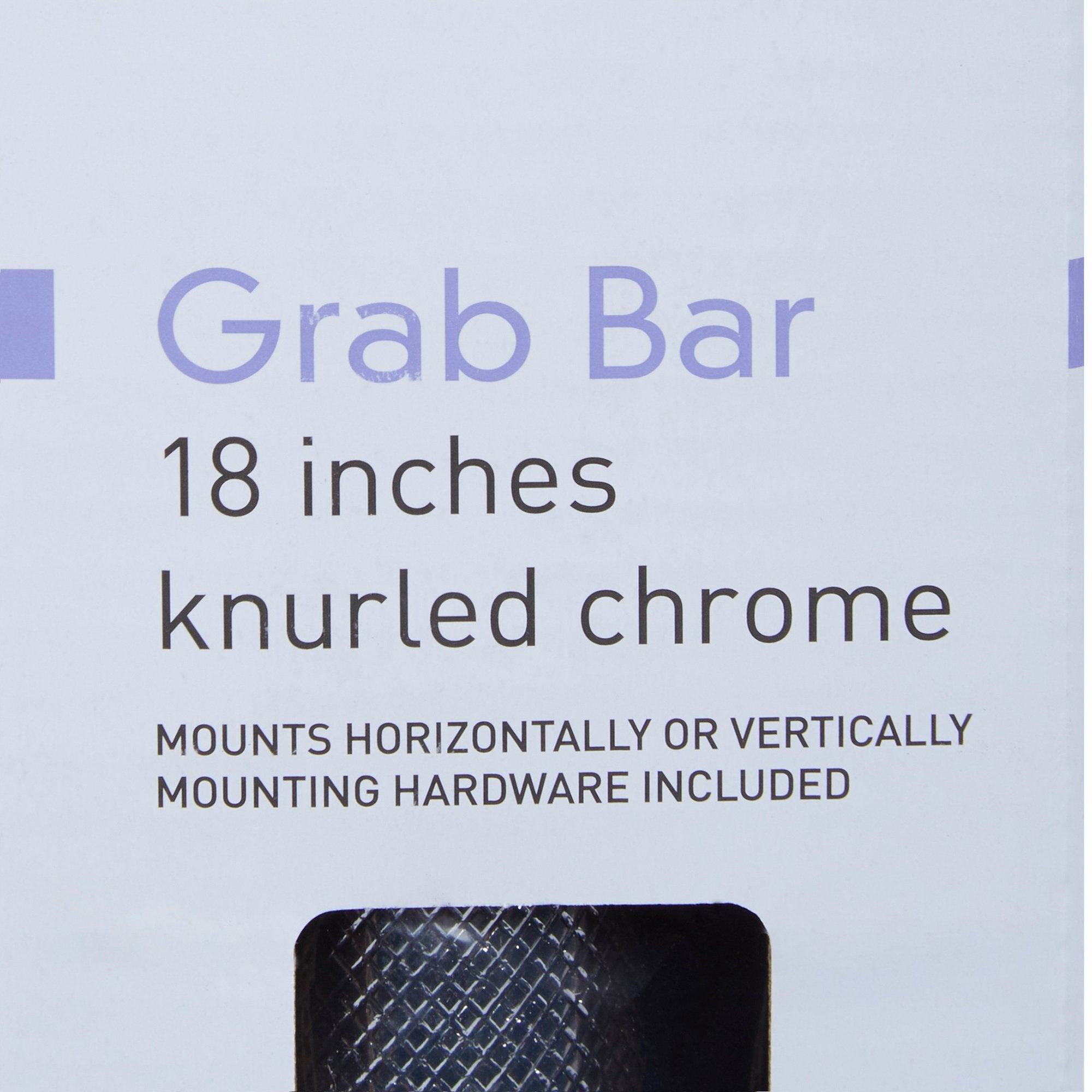 McKesson Wall Grab Bar, Chrome Finish, Knurled Steel (3 Units)