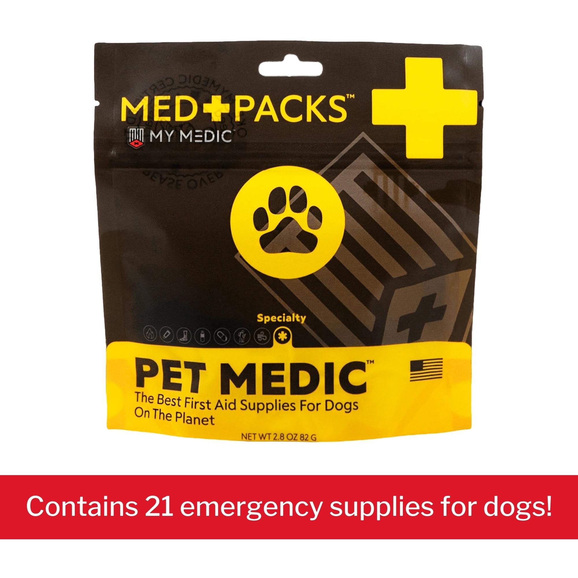 My Medic Med Packs First Aid Kit for Pets – Dog Injury Supplies in Portable Pouch (1 Unit)