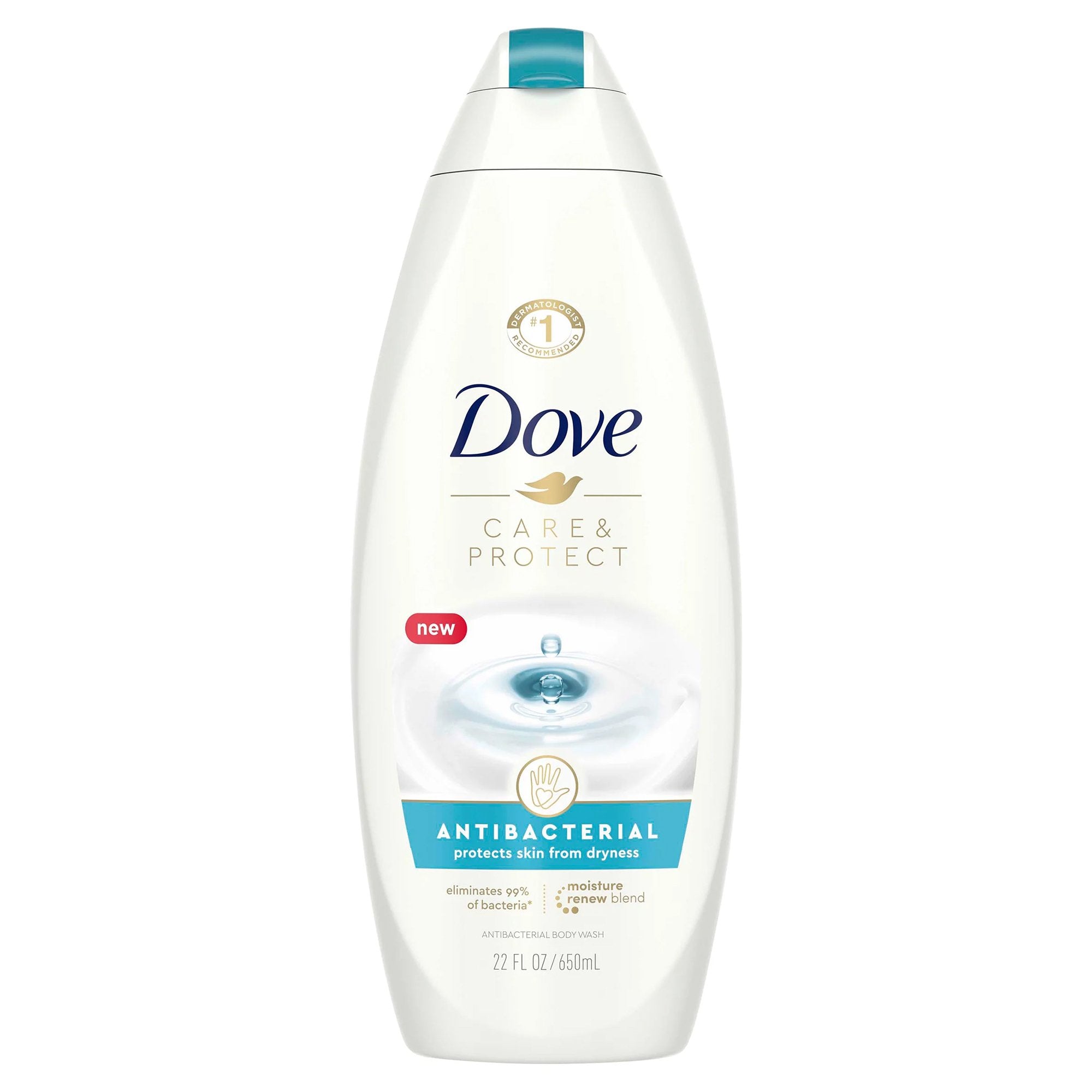 Antibacterial Body Wash Dove® Care and Protect Liquid 22 oz. Bottle Scented (1 Unit)