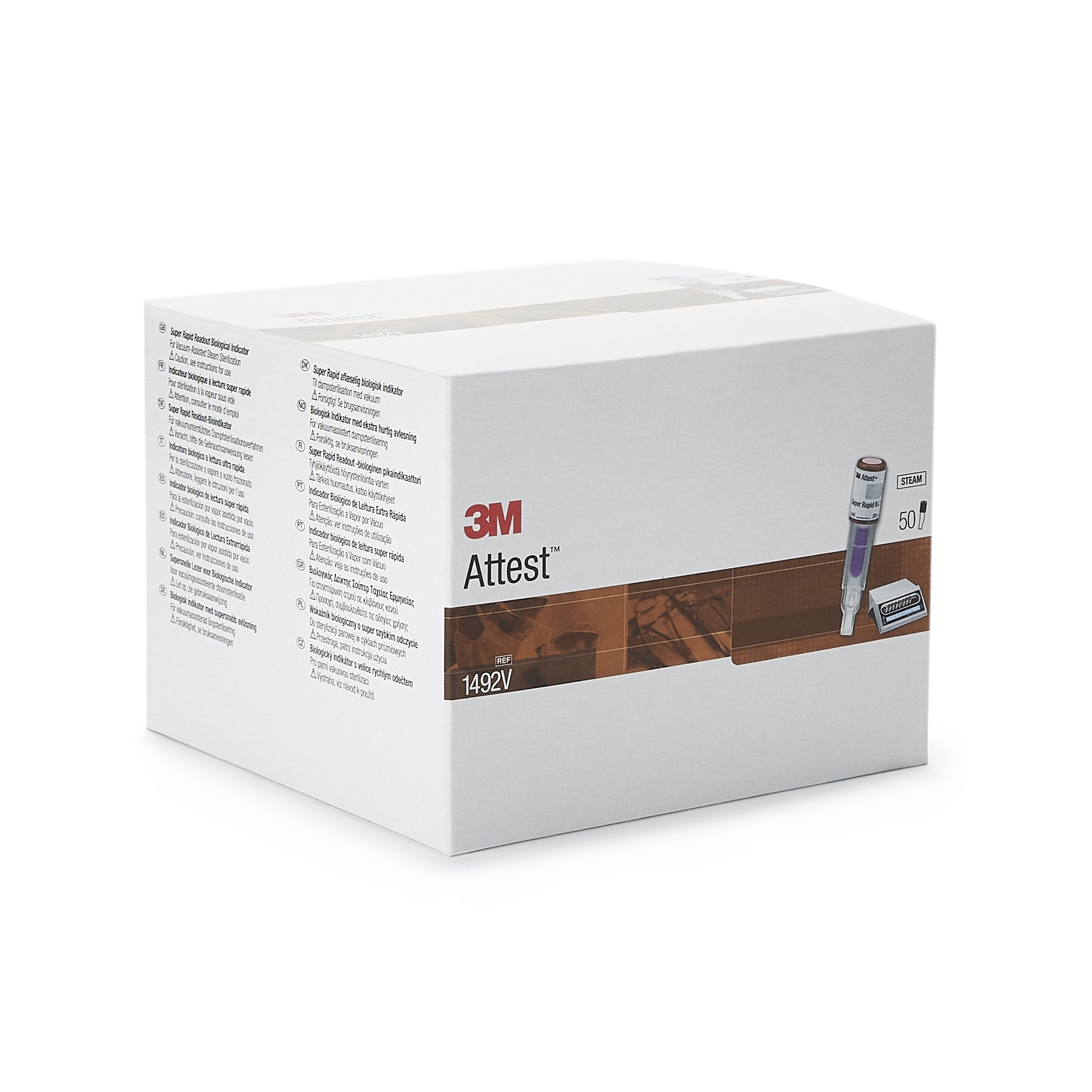 3M™ Attest™ Super Rapid Readout Sterilization Biological Indicator Vial (50 Units)